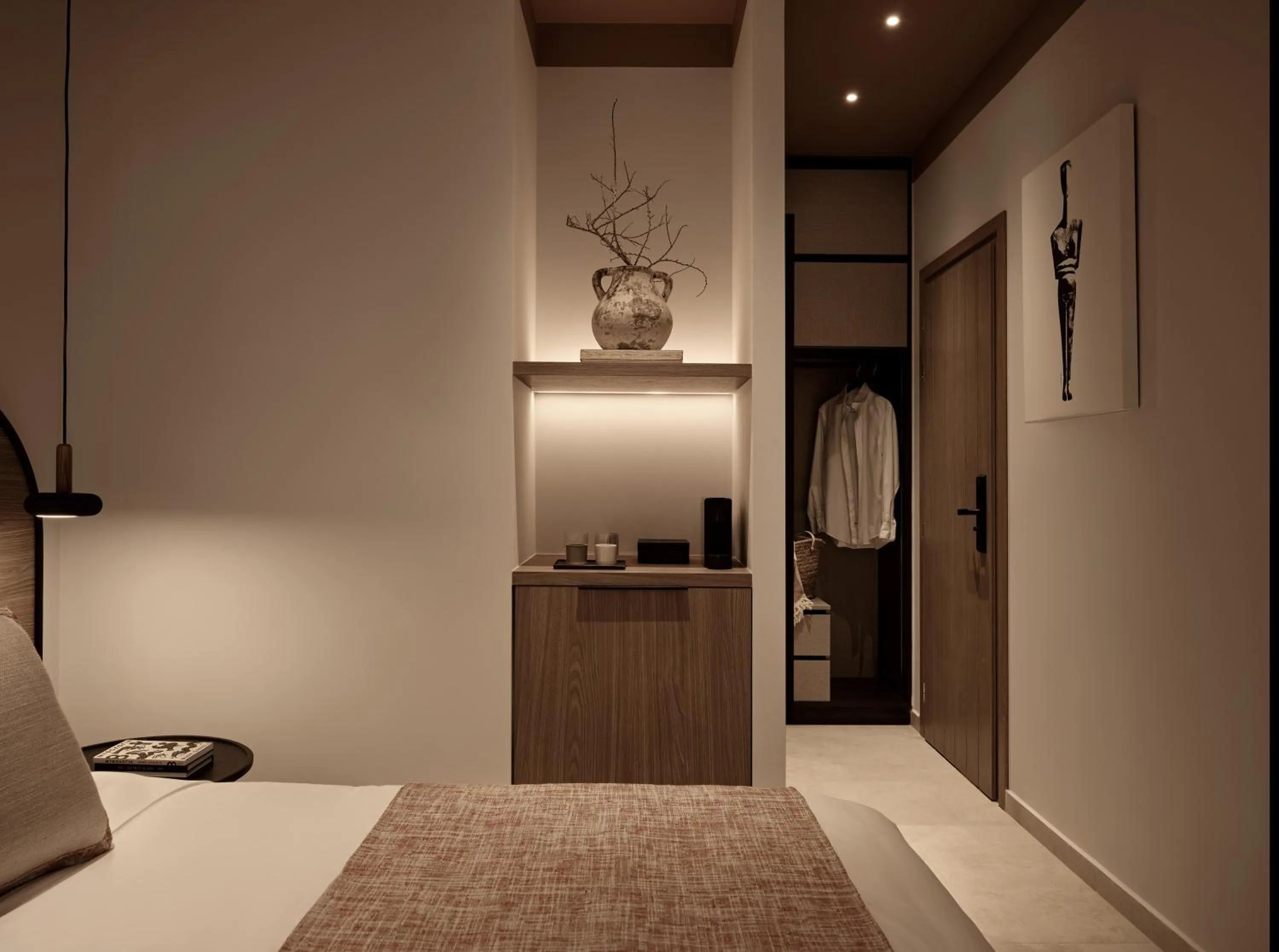 Bedroom, Bed in NAUMA PAROS Design Boutique Hotel-Adults Only