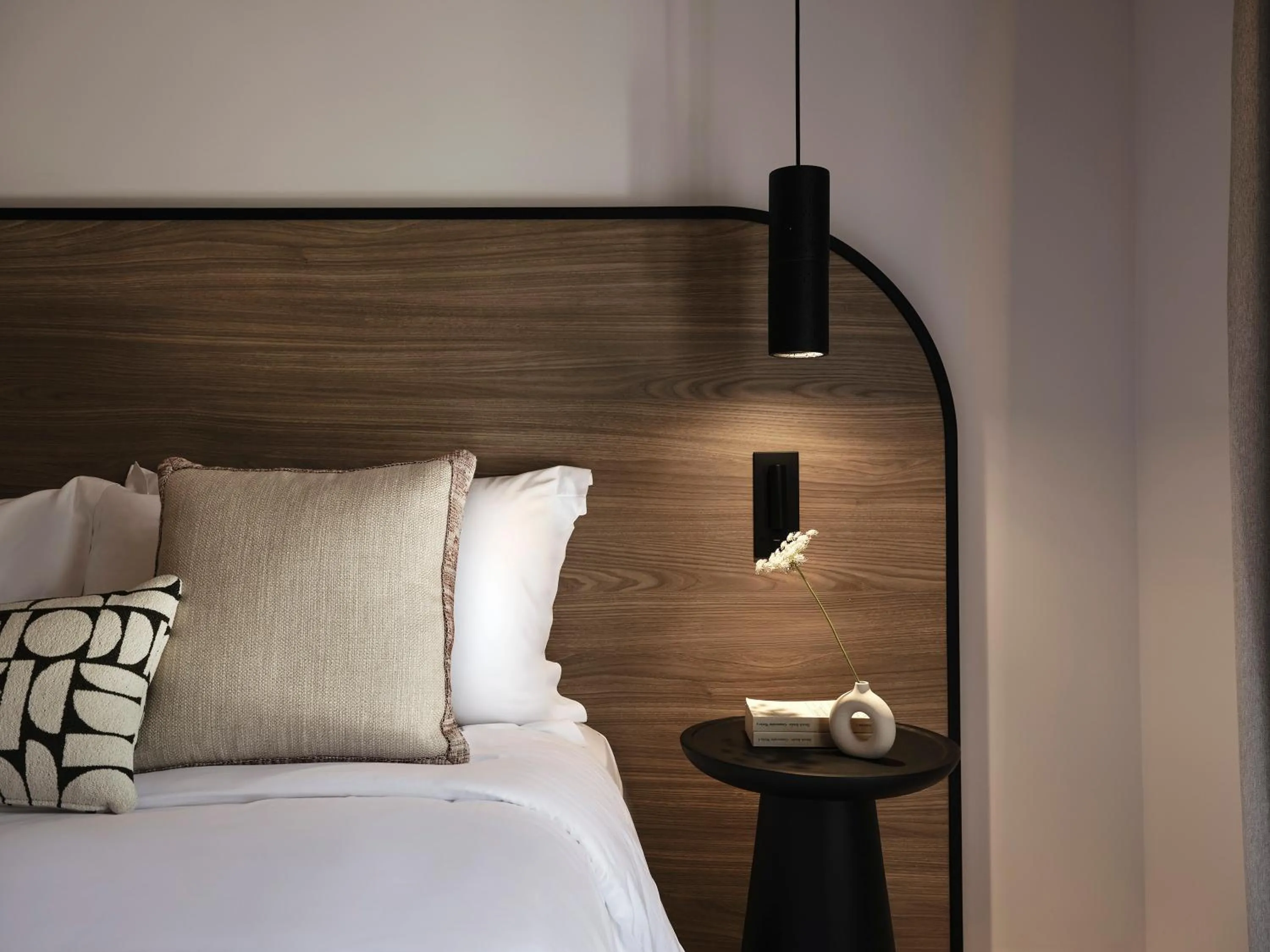 Bed in NAUMA PAROS Design Boutique Hotel-Adults Only