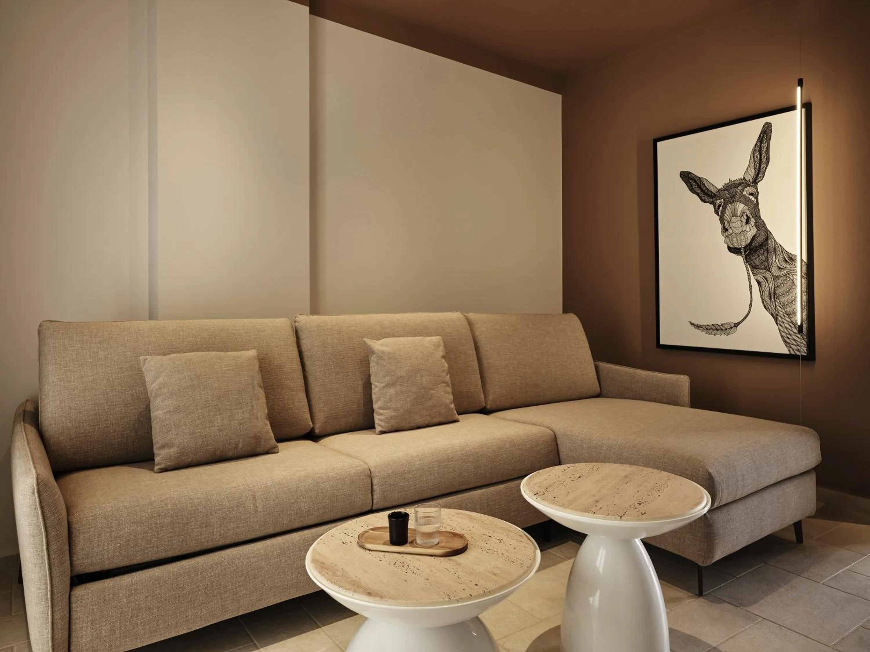 Living room in NAUMA PAROS Design Boutique Hotel-Adults Only