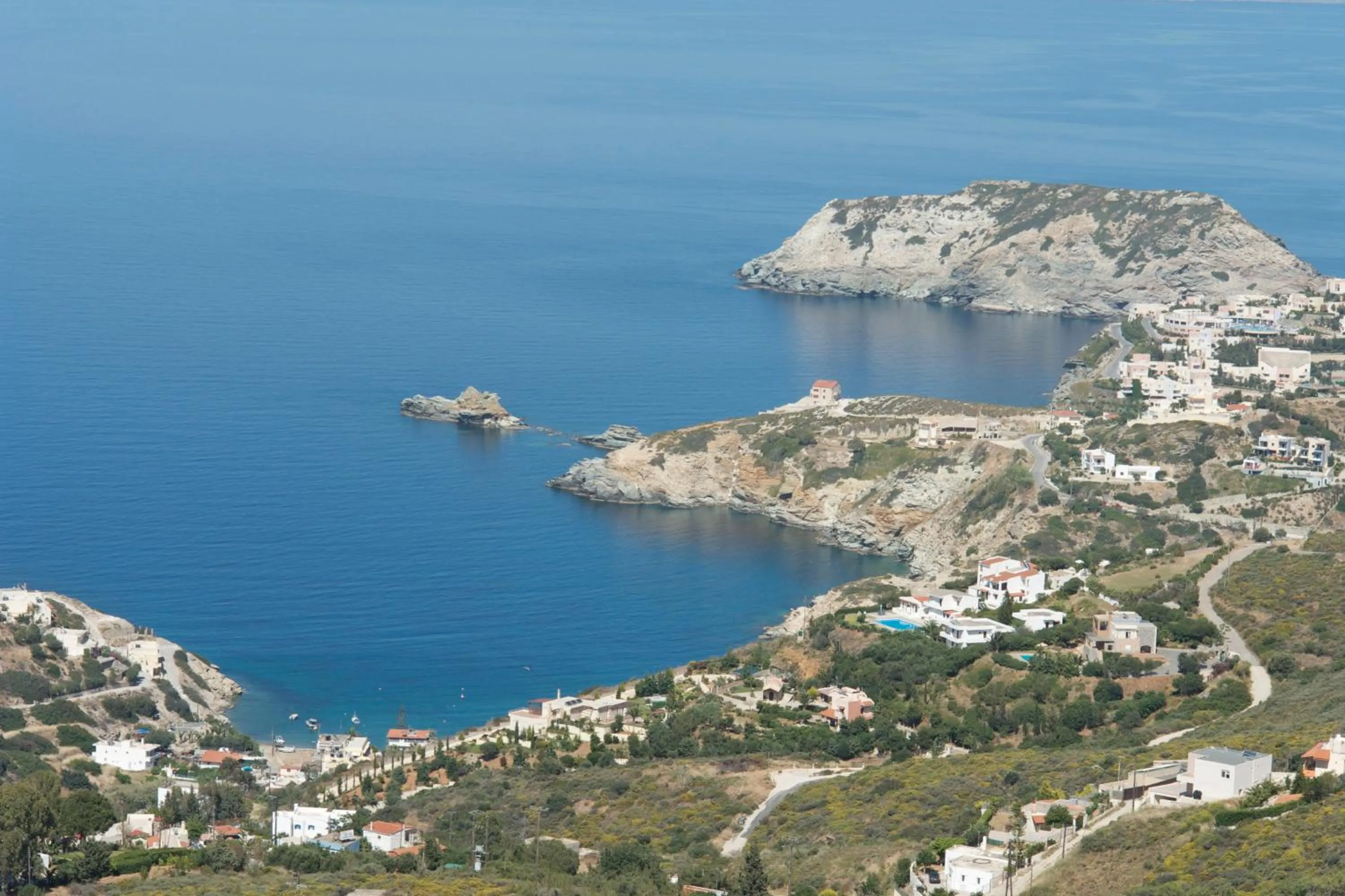 Bird's eye view in Nymphes Luxury Apartments
