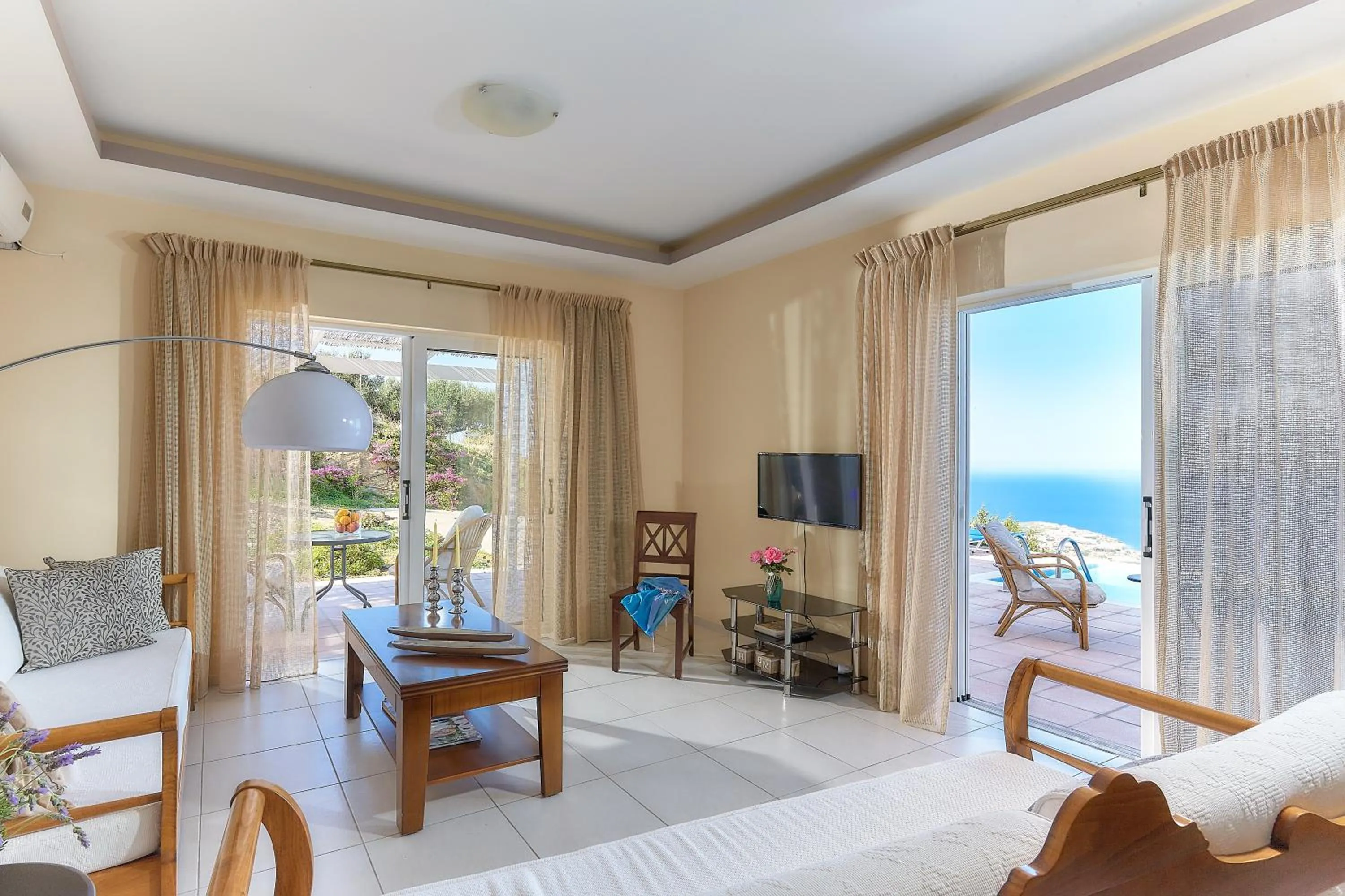 Living room in Nymphes Luxury Apartments