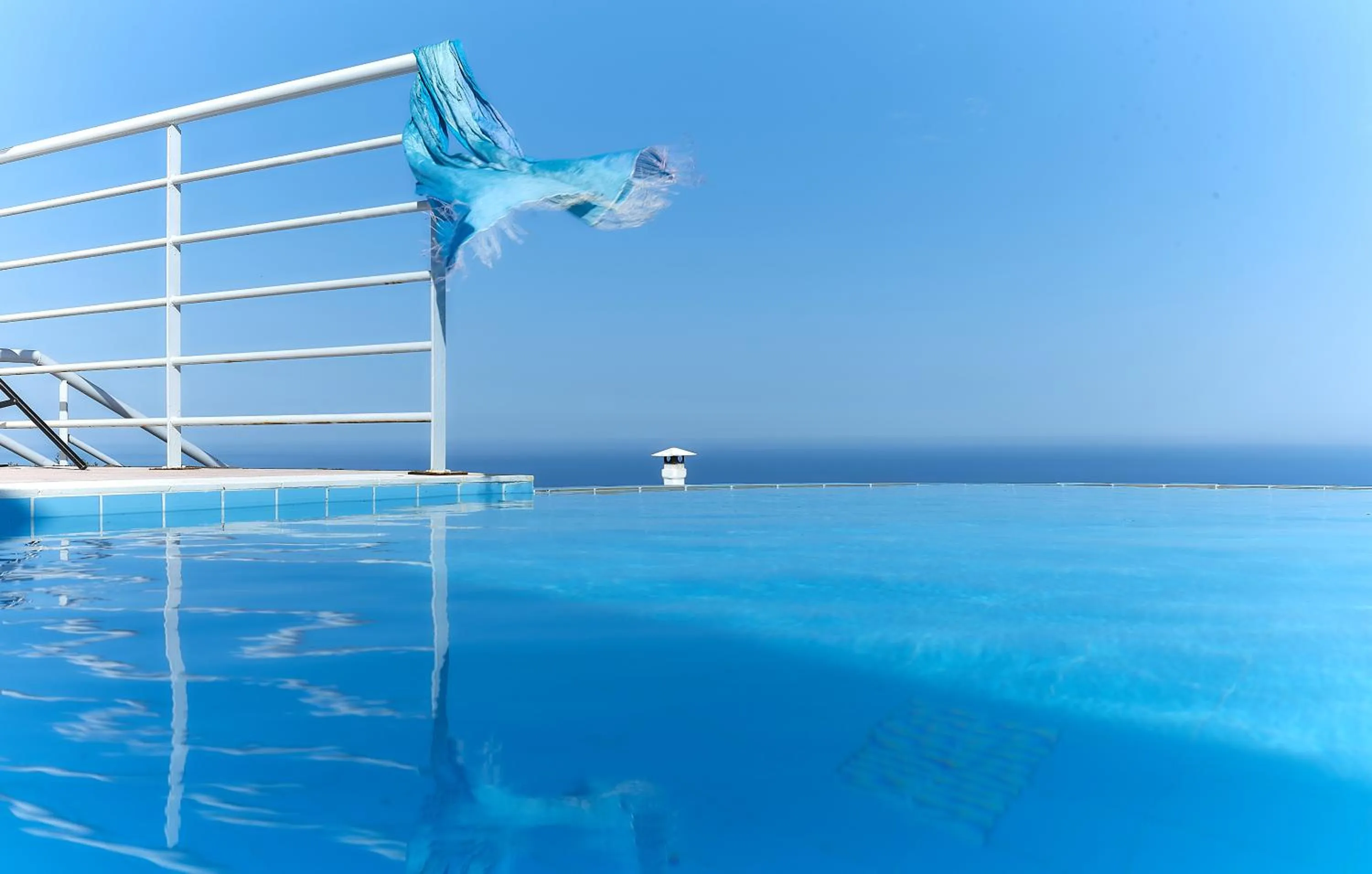 Swimming pool in Nymphes Luxury Apartments