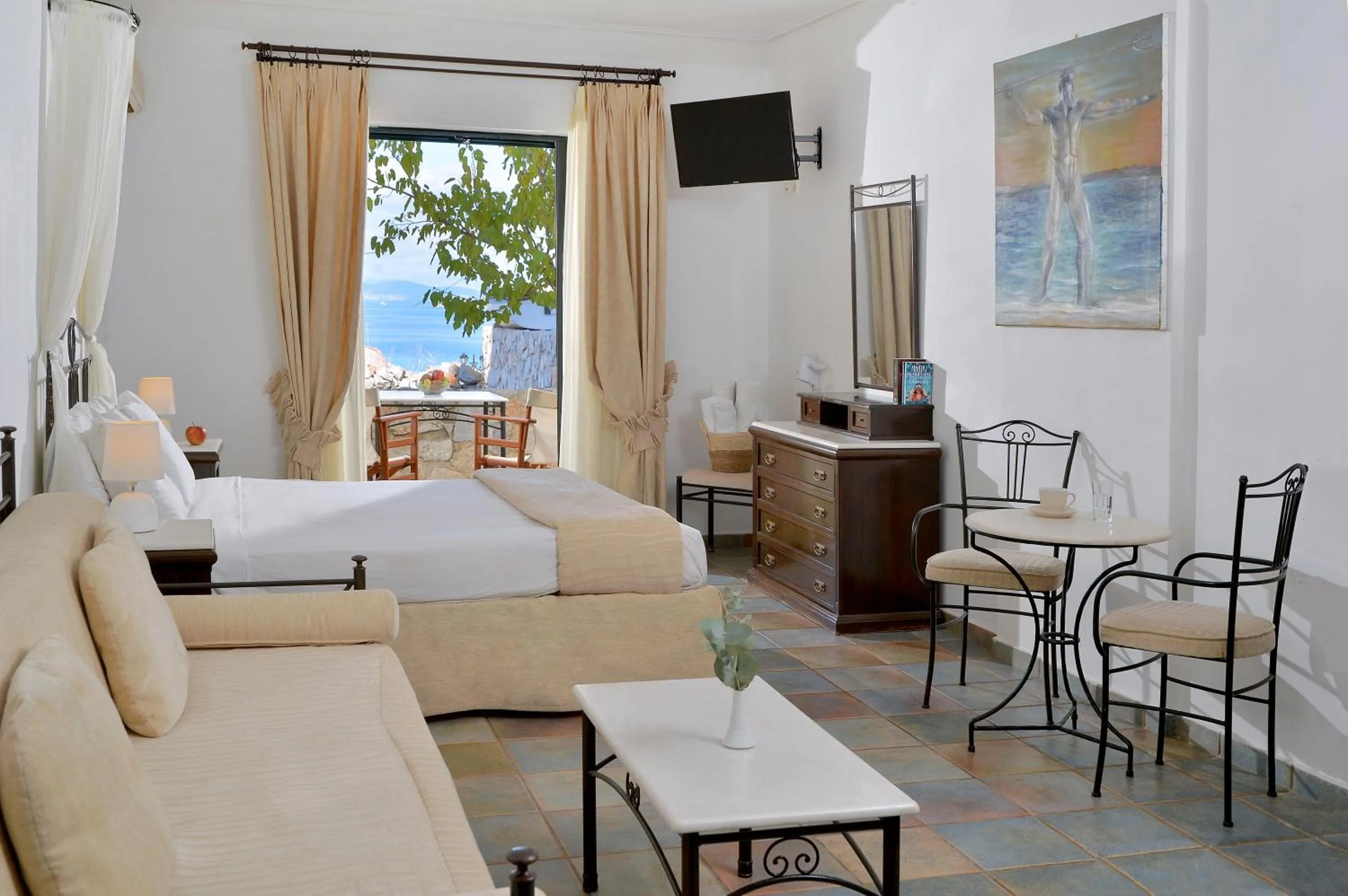 Bedroom, Bed in Vasilaras Hotel