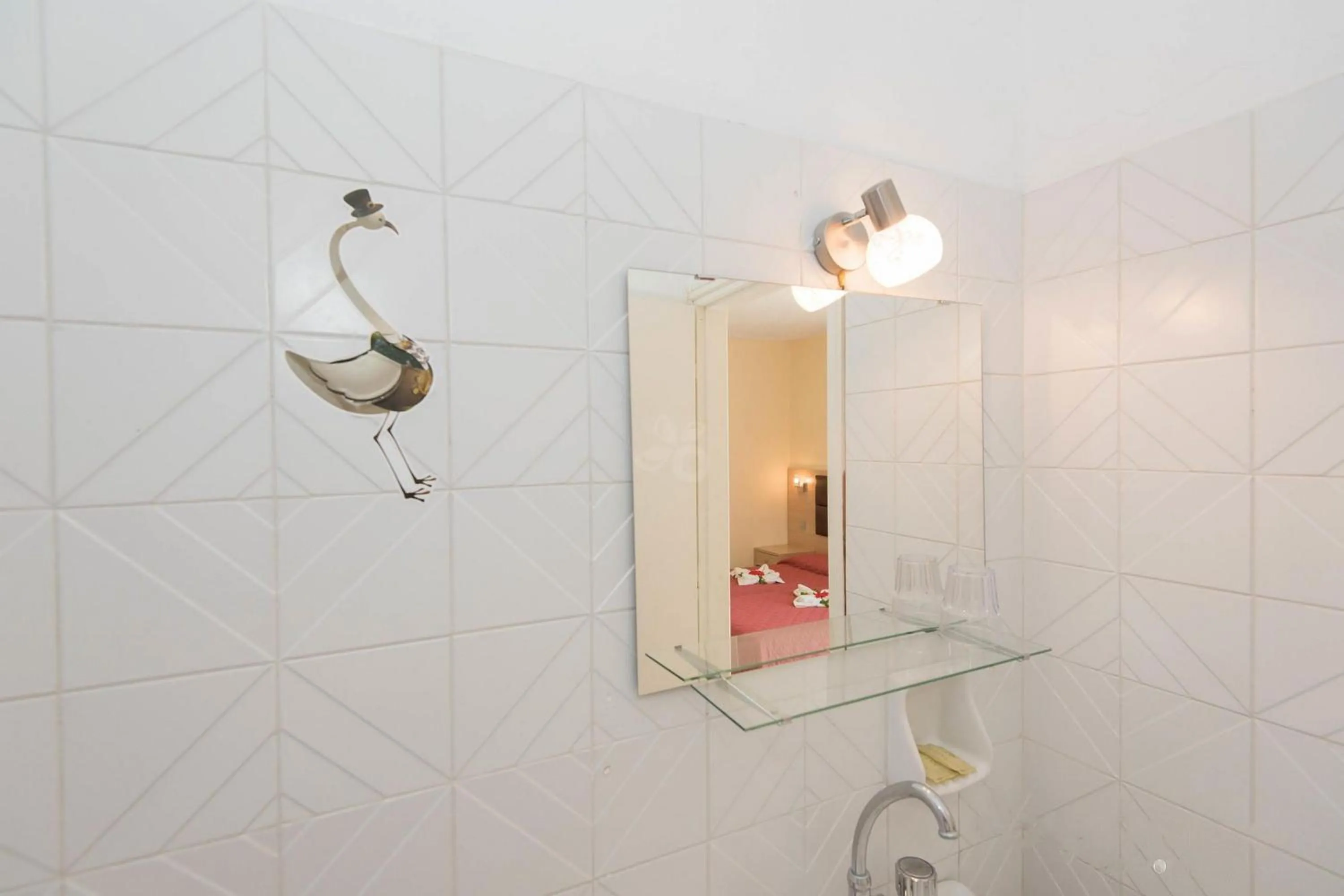 Bathroom in Leonidas Hotel & Studios