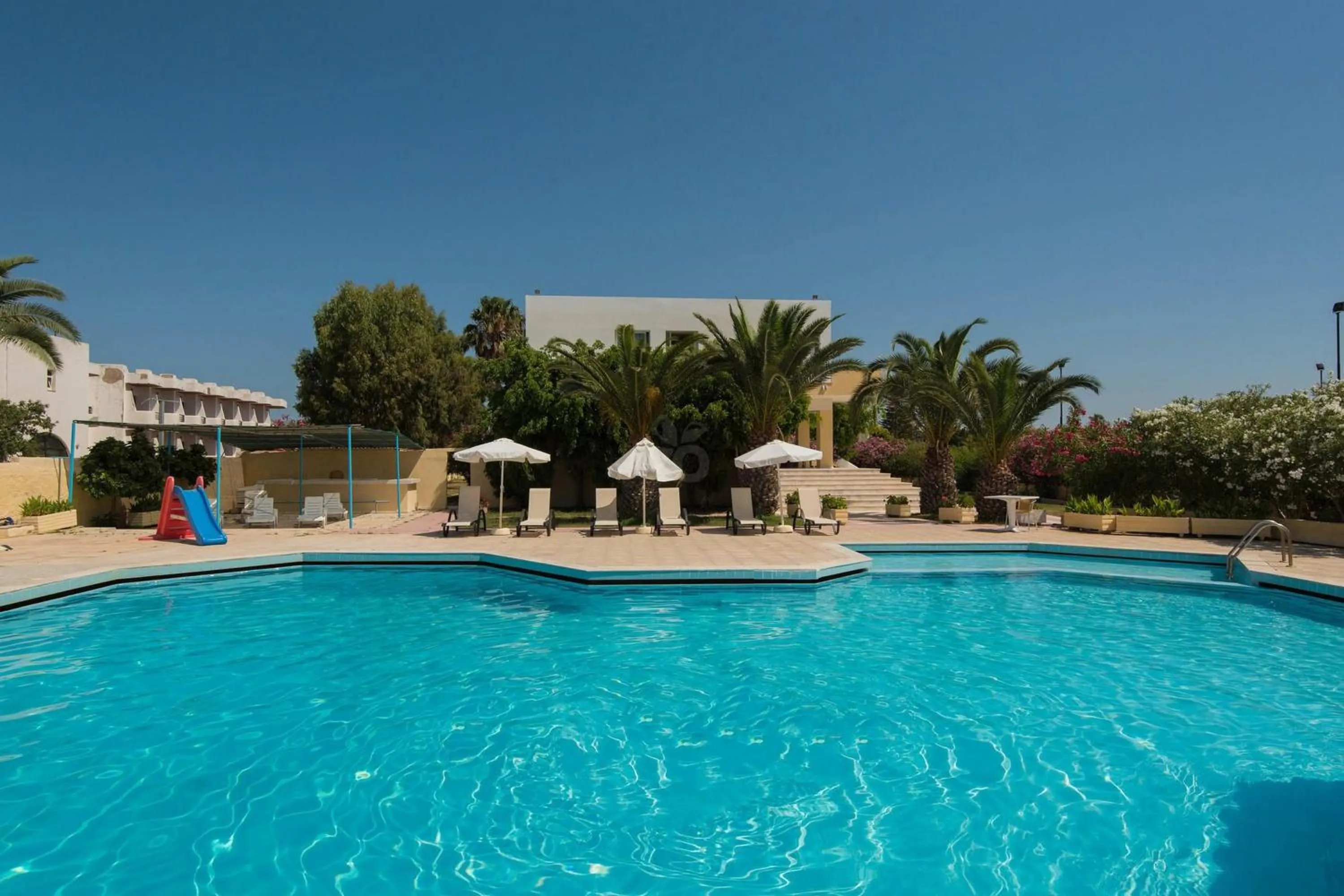 Swimming pool in Leonidas Hotel & Studios