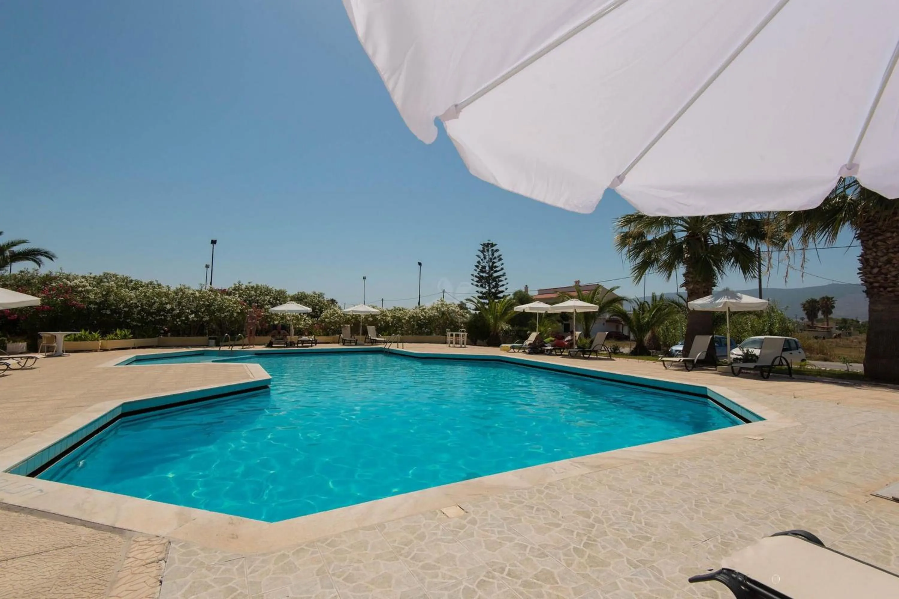 Swimming pool in Leonidas Hotel & Studios