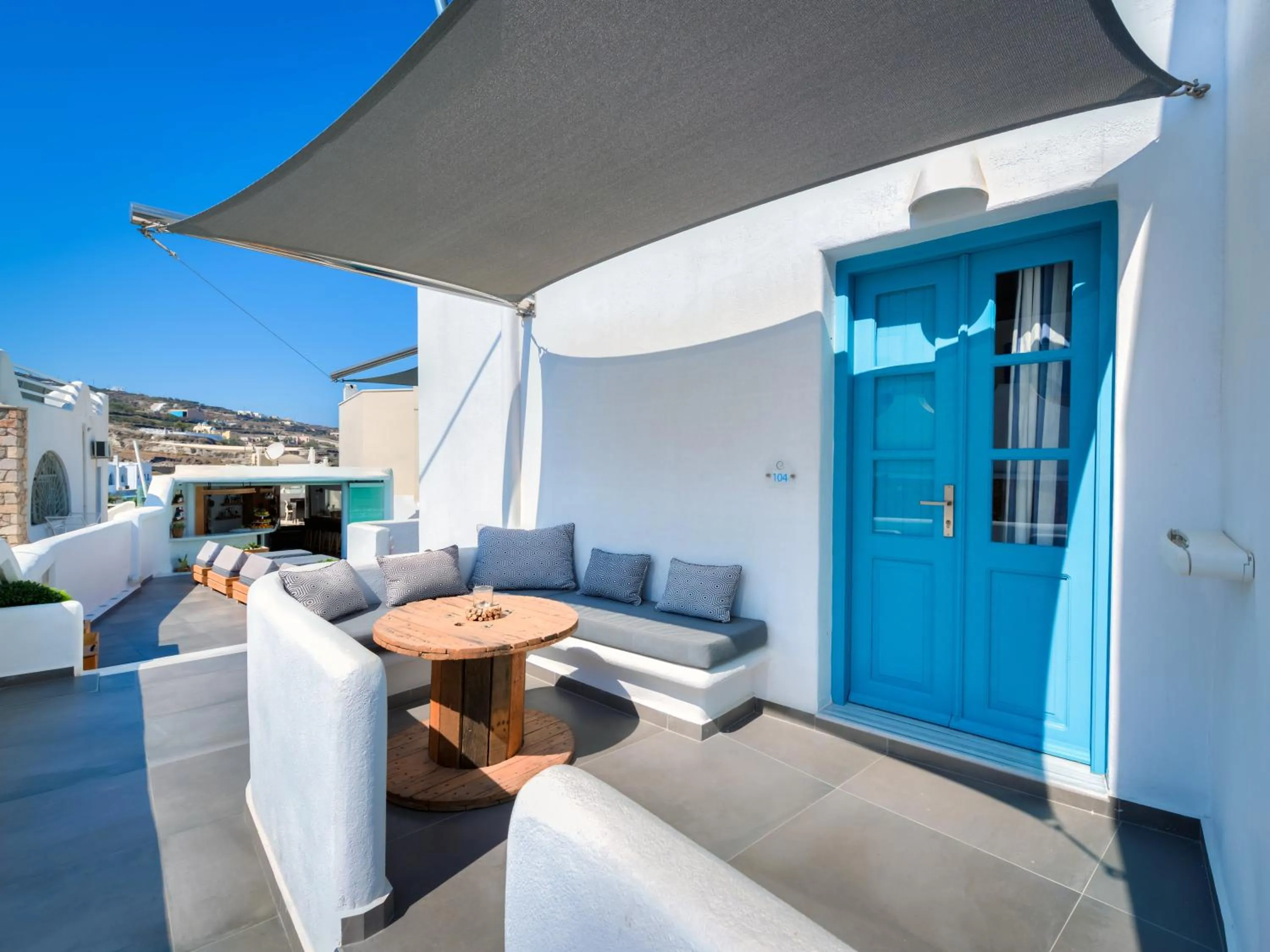 Property building in Evgenia Villas & Suites by Calm Collection