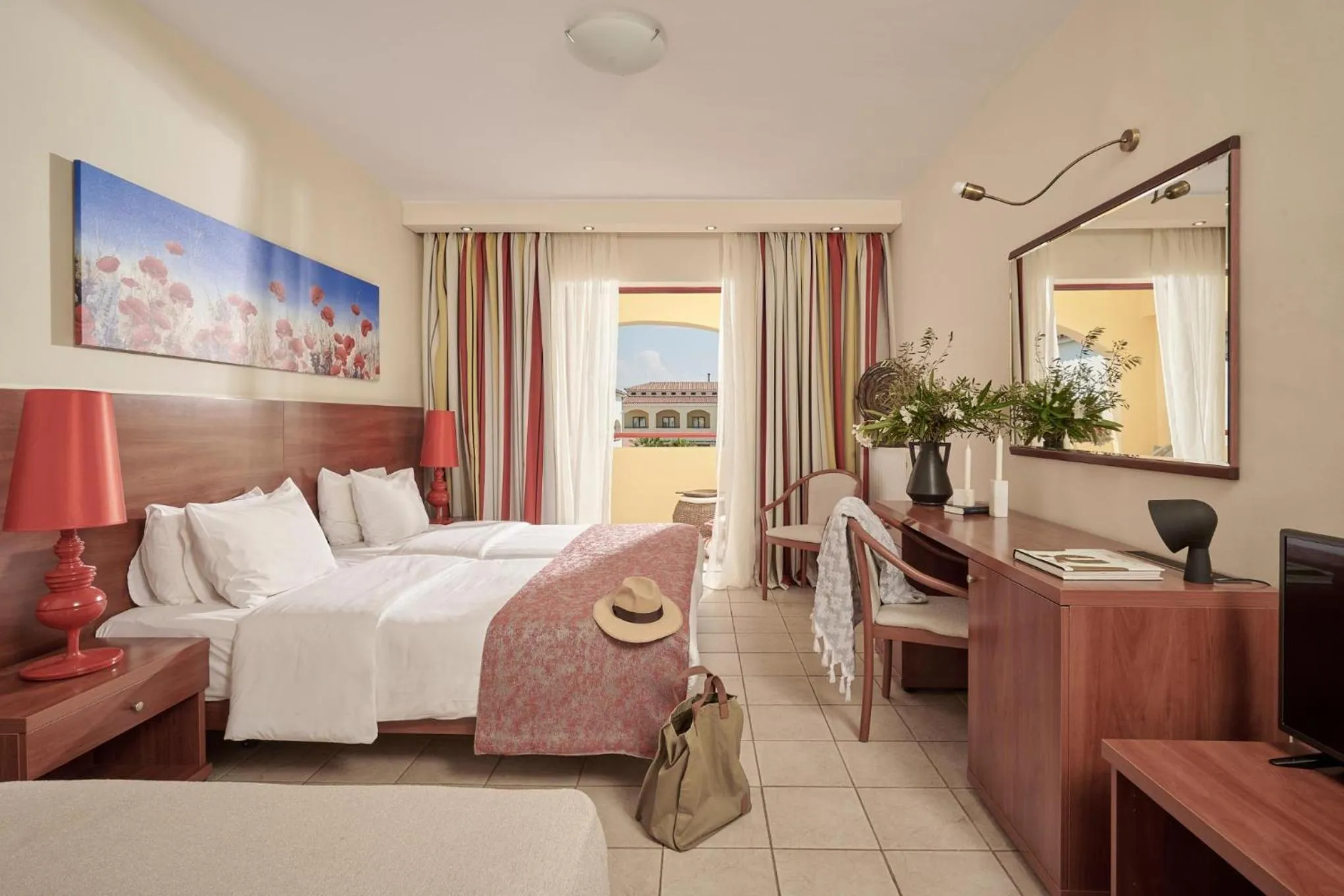 Bed in Alkyon Resort Hotel & Spa