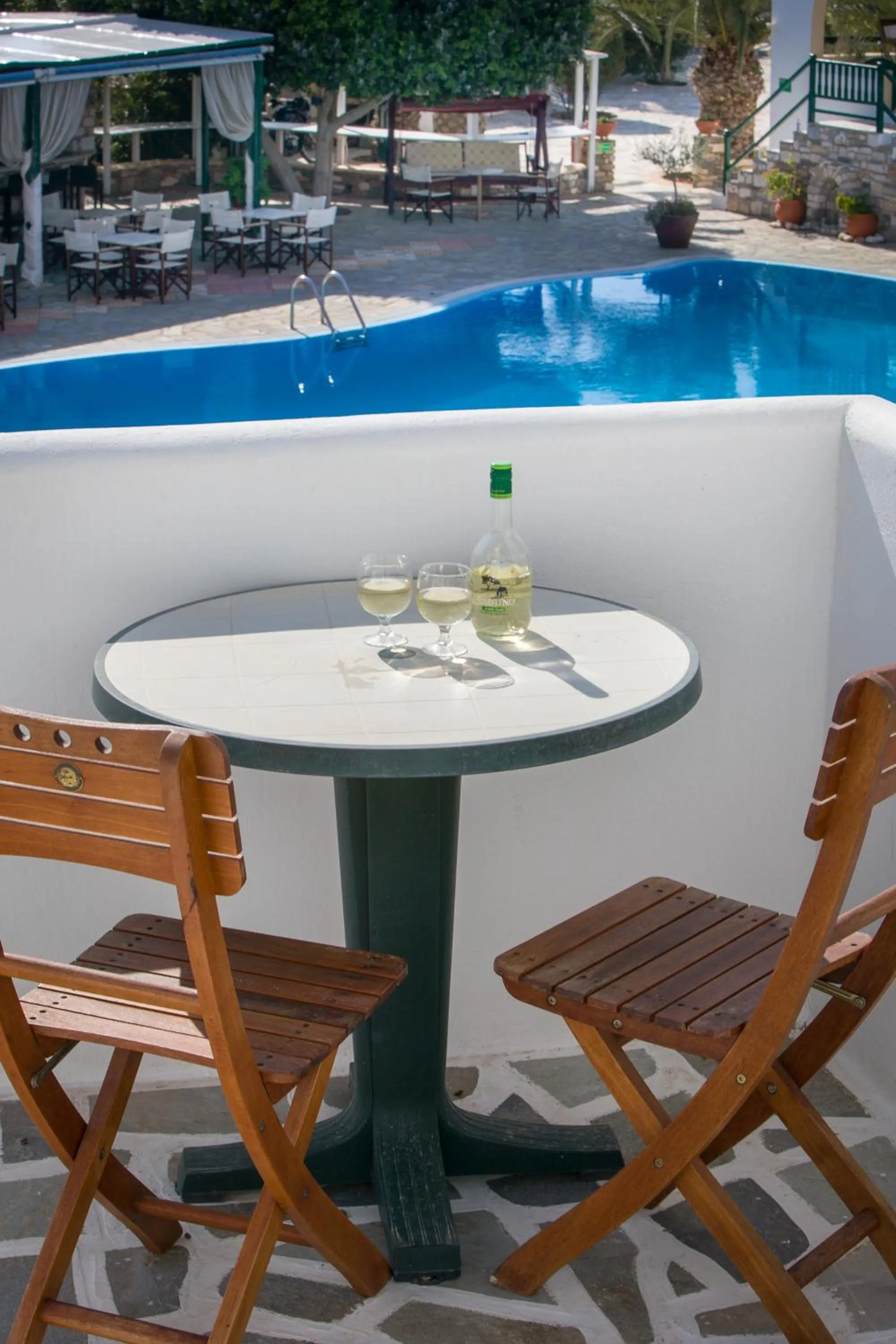 Pool view in Asteras Paradise