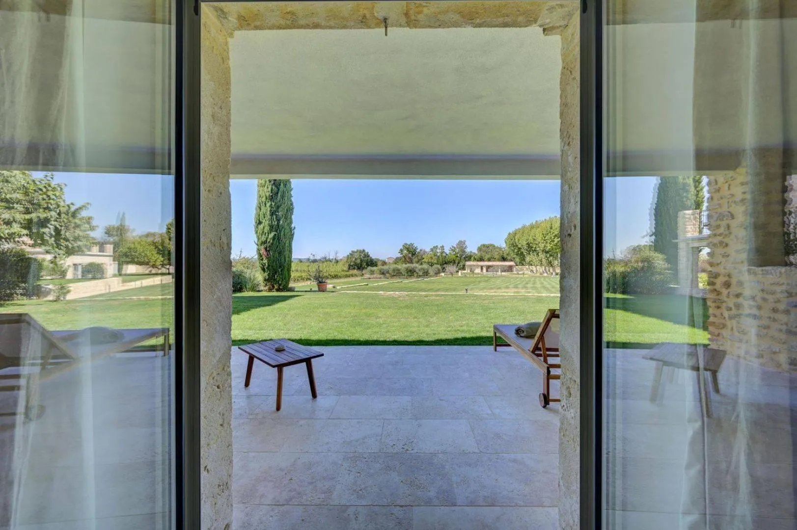 Patio in Domaine de Privadière & Spa