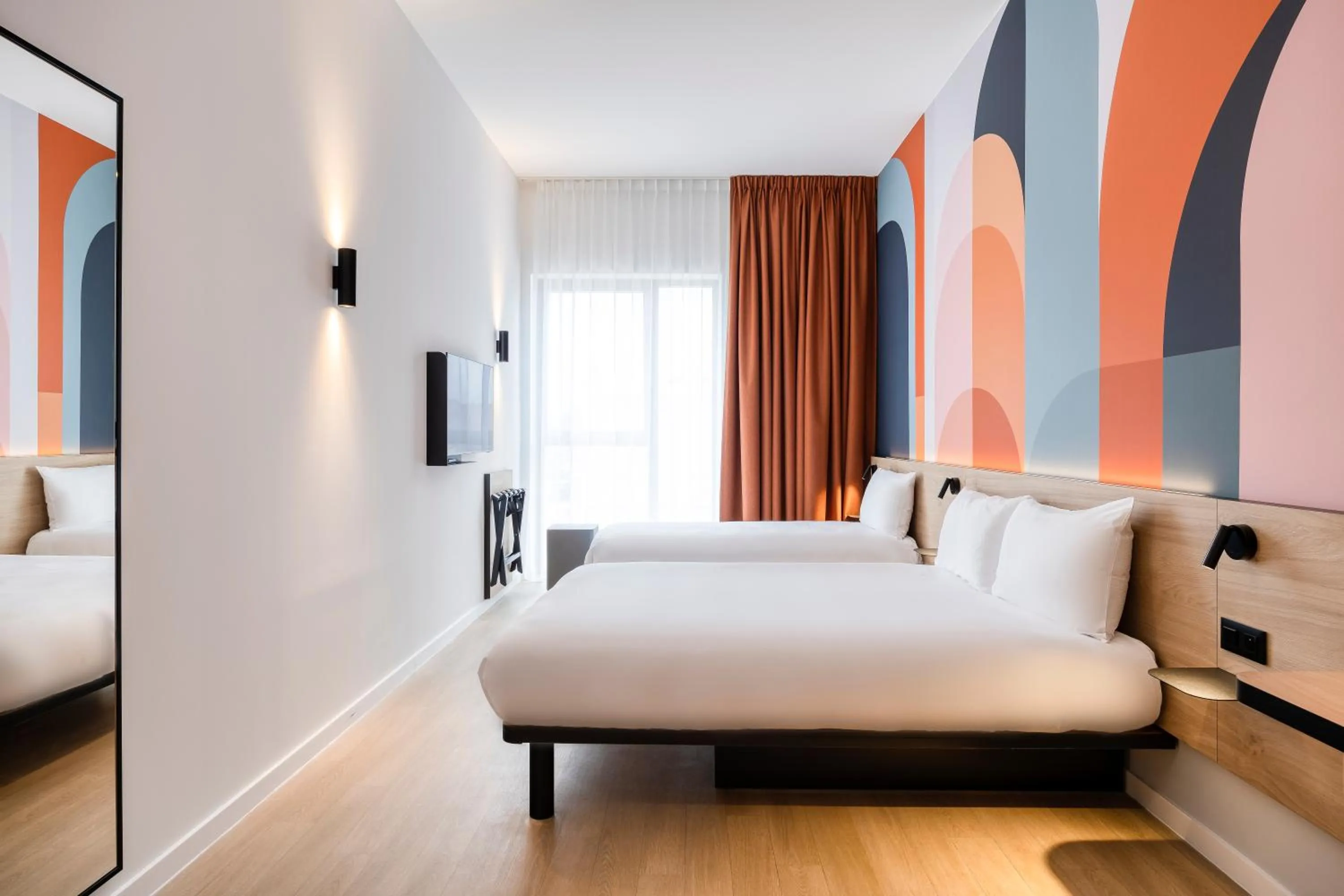 Bedroom, Bed in B&B HOTEL Mechelen