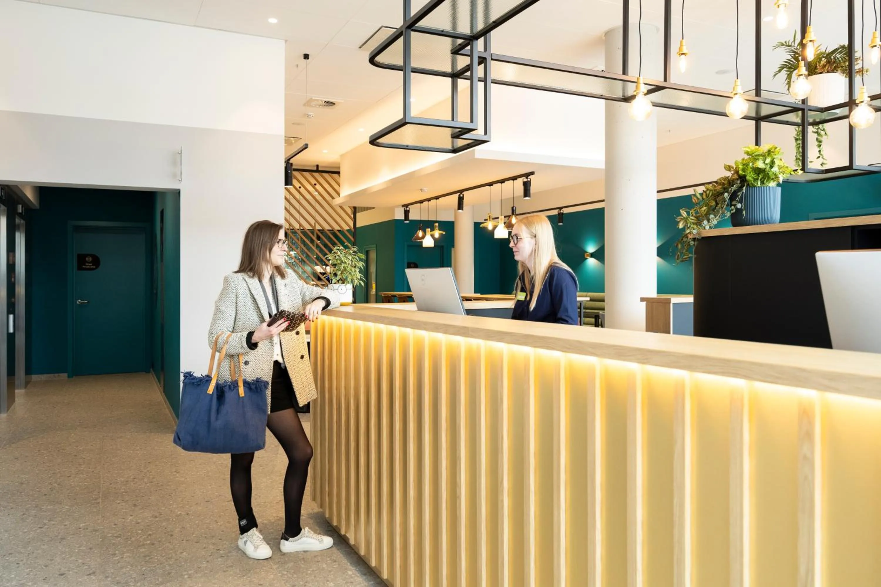 Lobby or reception in B&B HOTEL Namur