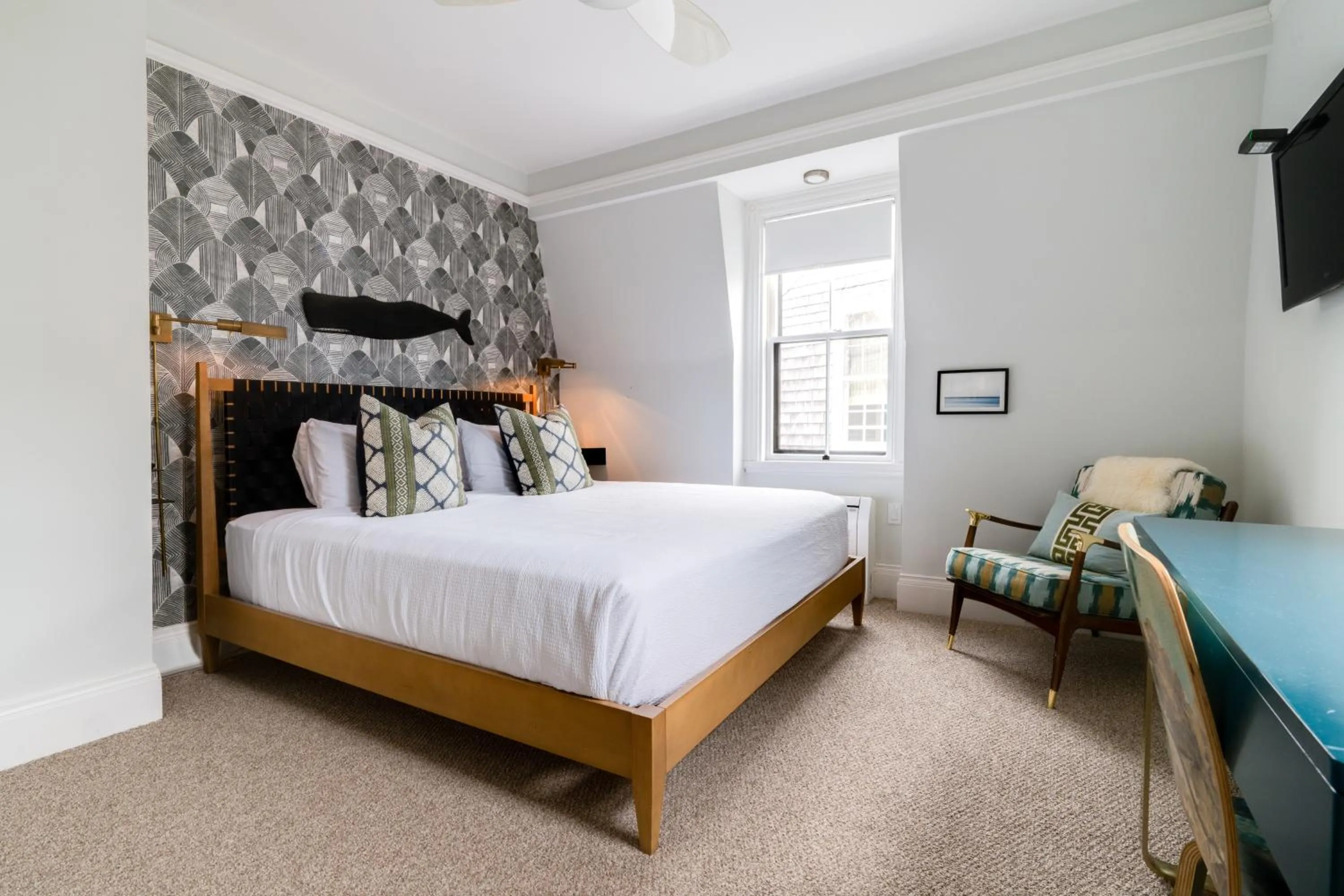 Bedroom, Bed in The Centerboard Nantucket