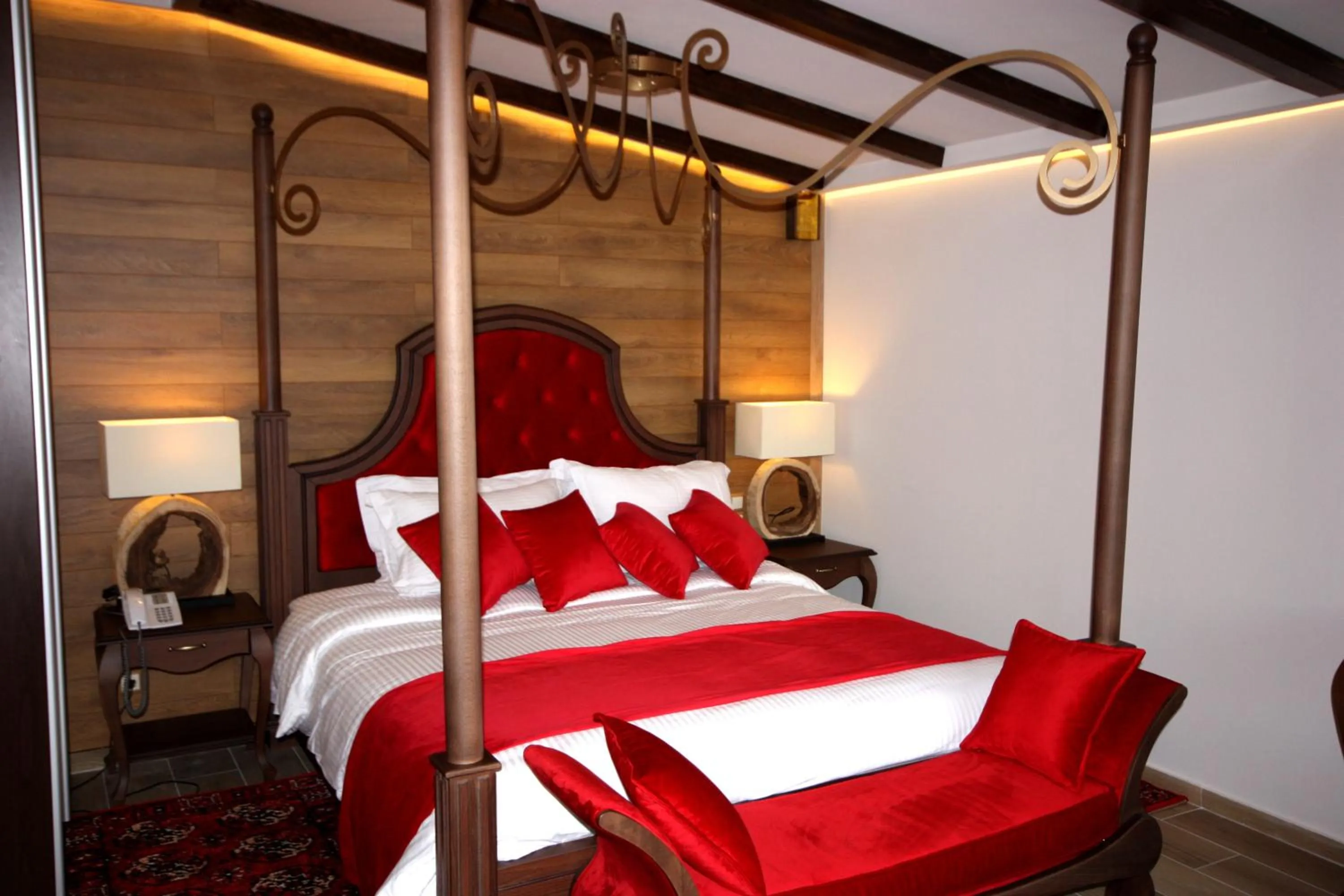 Photo of the whole room, Bed in Archontiko Metsovou Luxury Boutique Spa Hotel