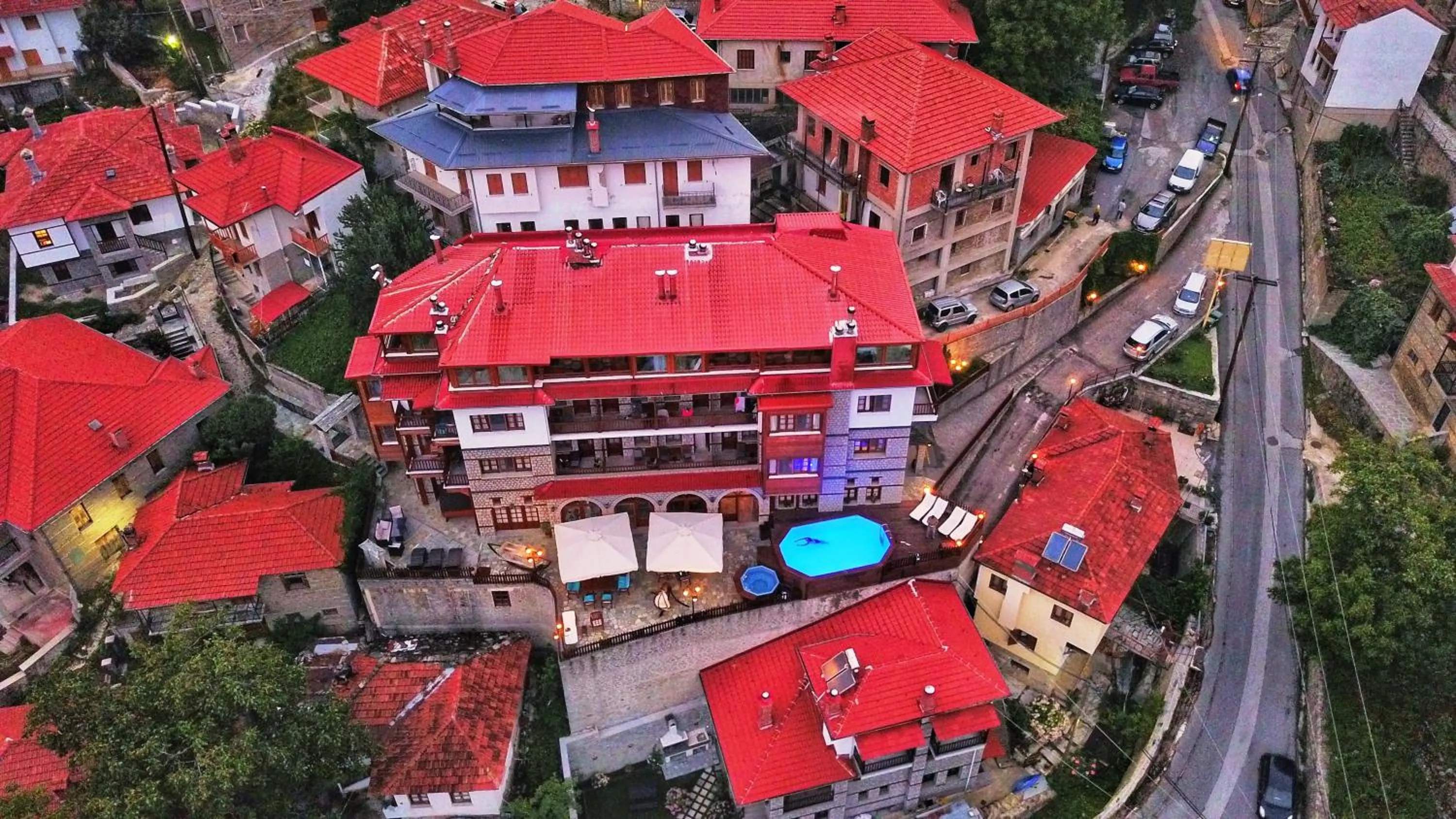 Bird's eye view in Archontiko Metsovou Luxury Boutique Spa Hotel