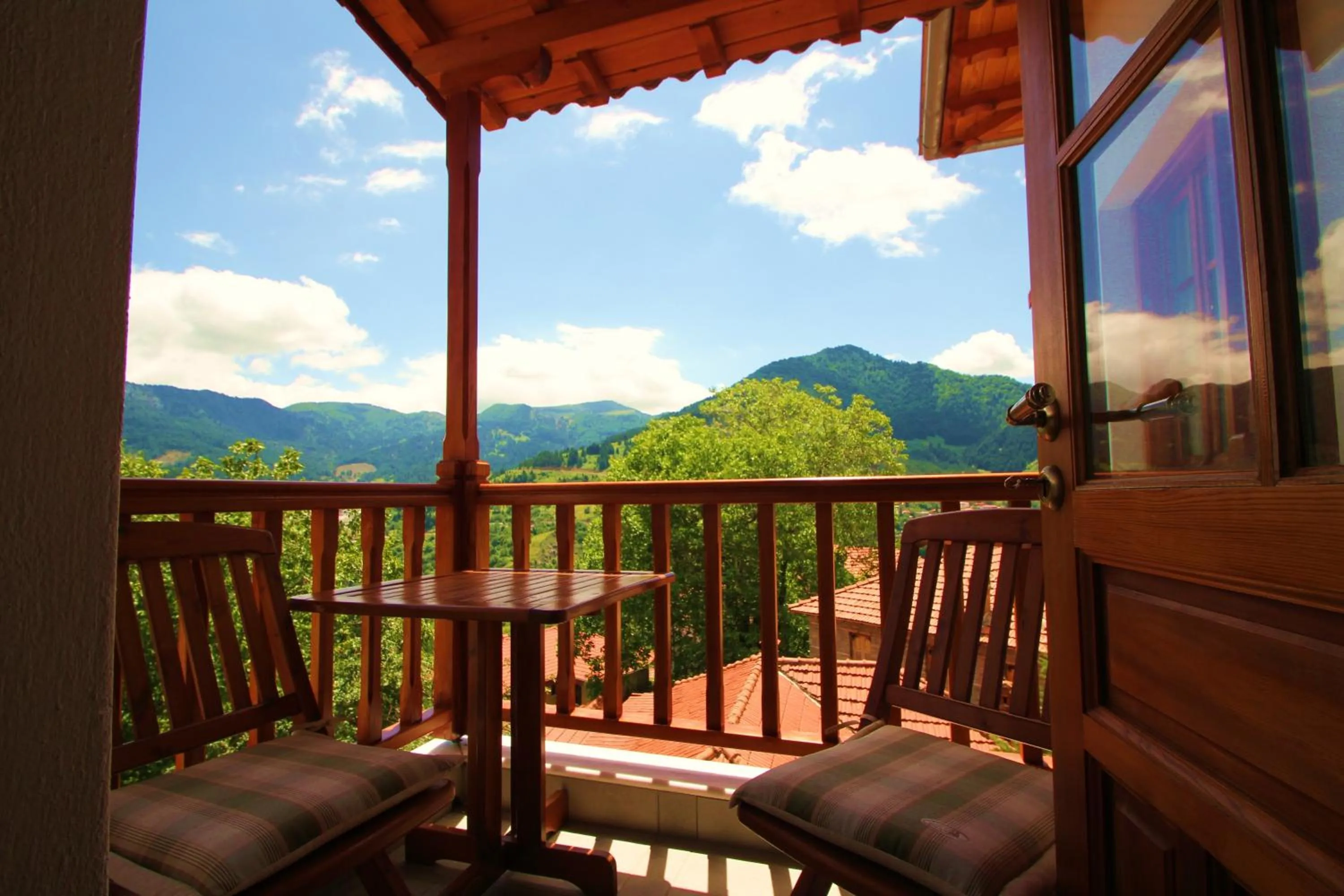 Balcony/Terrace in Archontiko Metsovou Luxury Boutique Spa Hotel