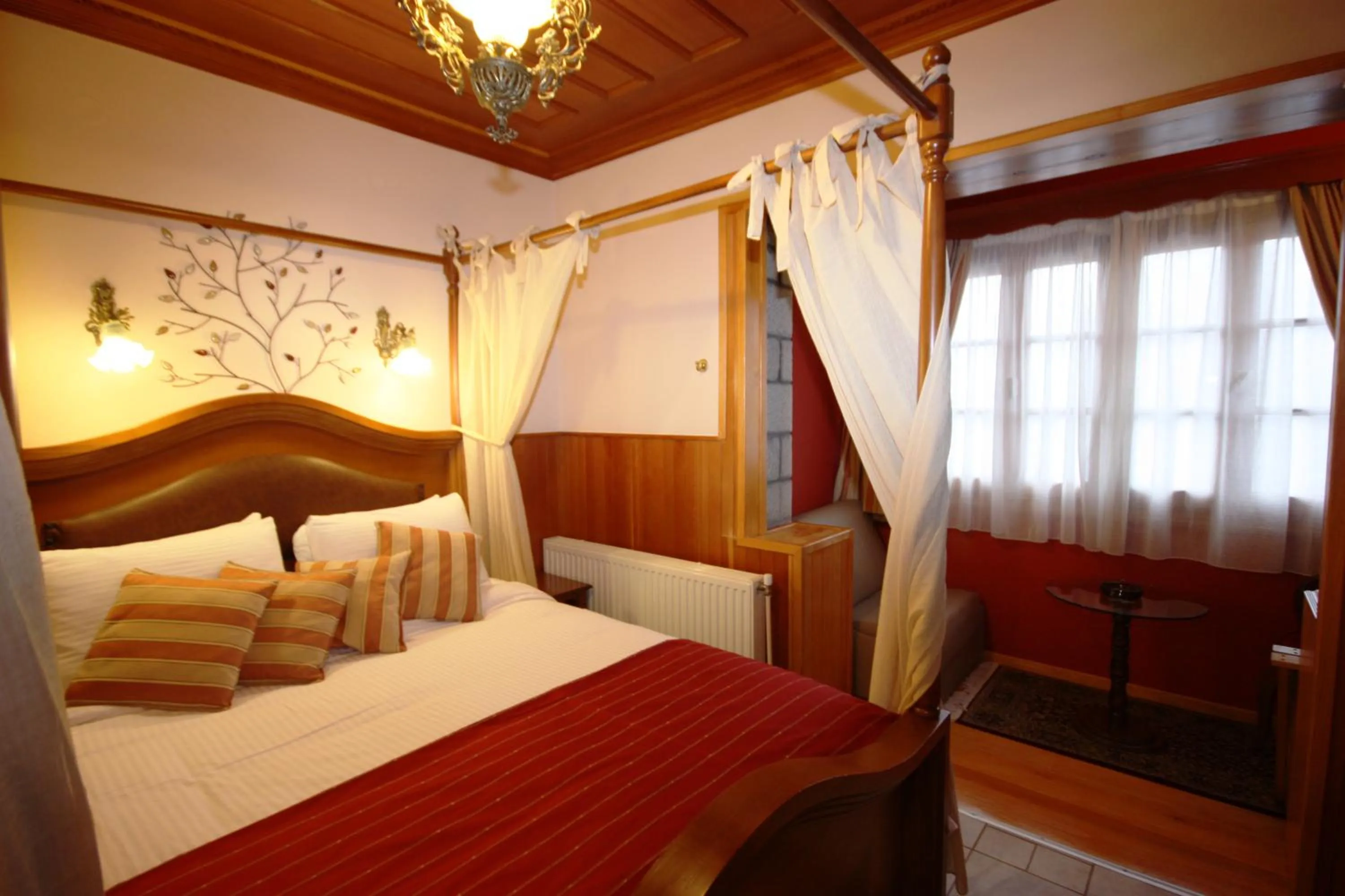 Photo of the whole room, Bed in Archontiko Metsovou Luxury Boutique Spa Hotel