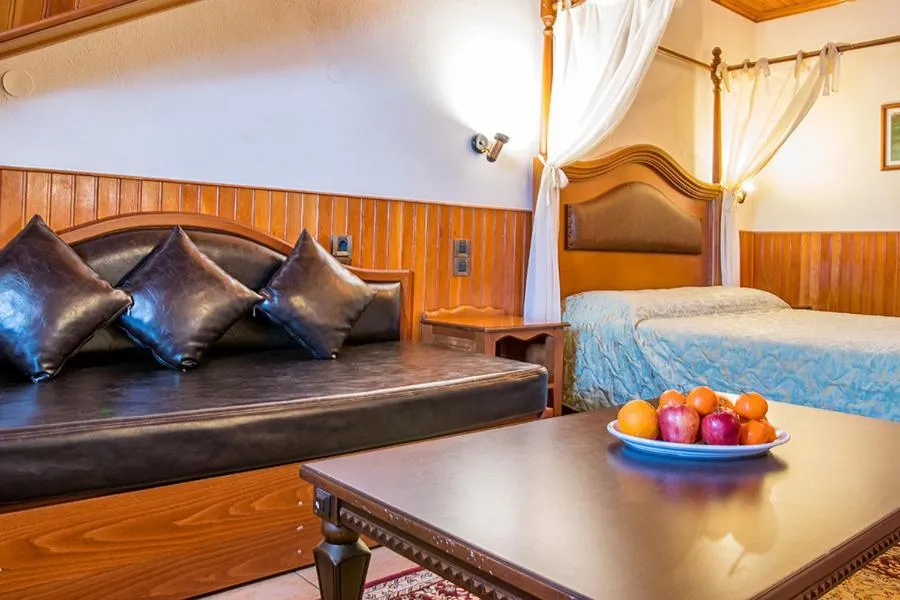 Bed in Hotel Apollon