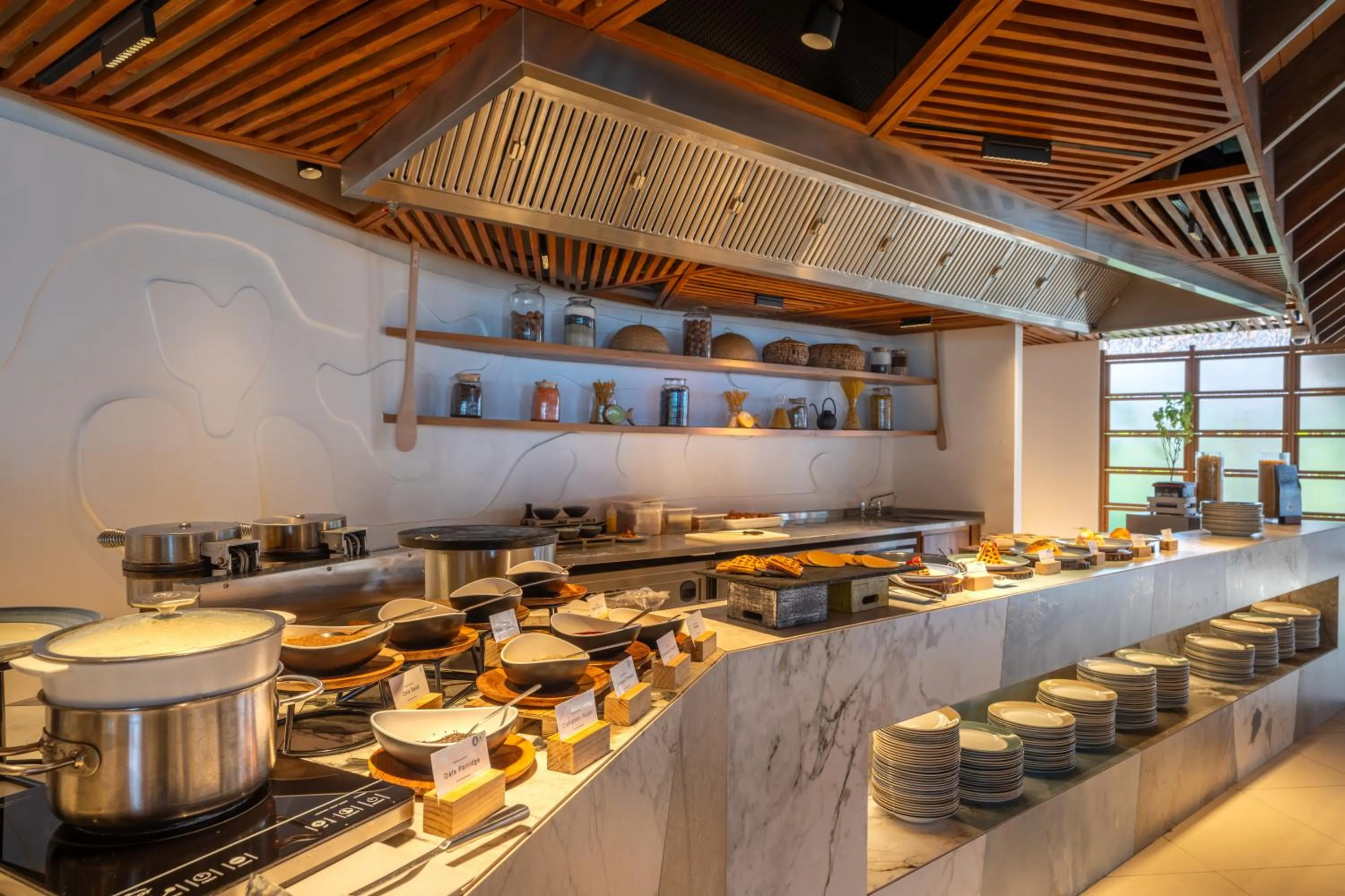 Buffet breakfast in Barceló Whale Lagoon Maldives