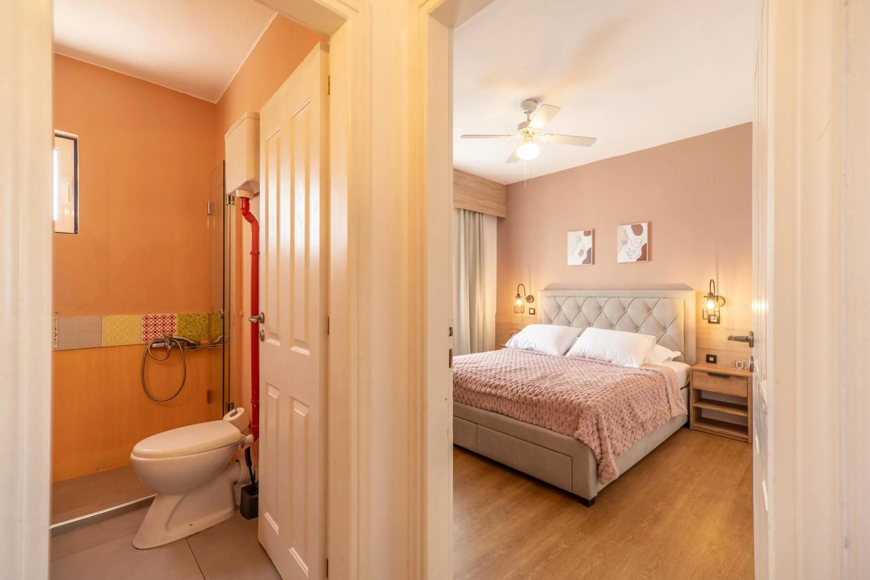 Bed in Paradisio Baby & Kinder Apartments