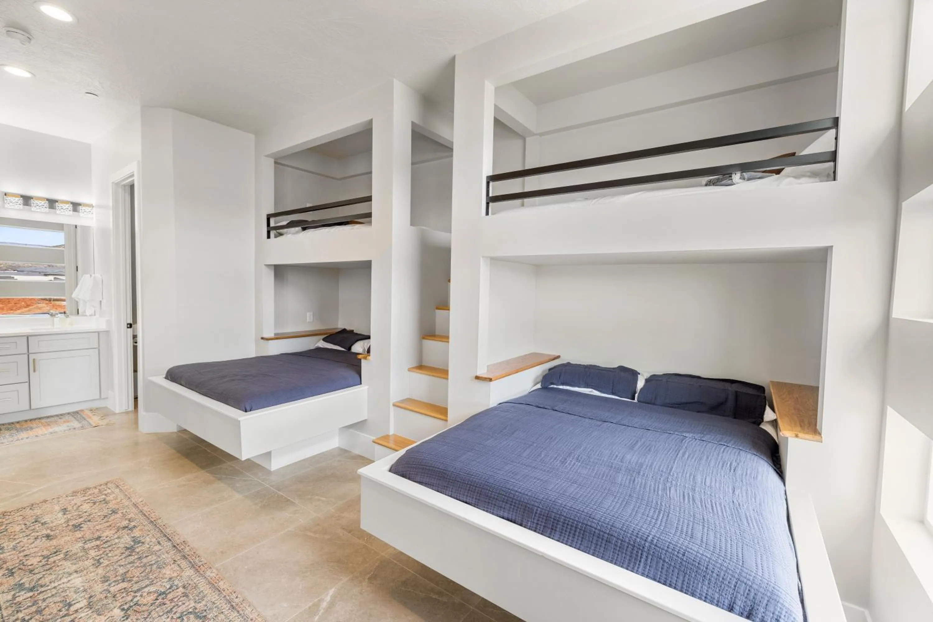 Bed in Modern Desert Oasis Lux Home w Pool and Spa