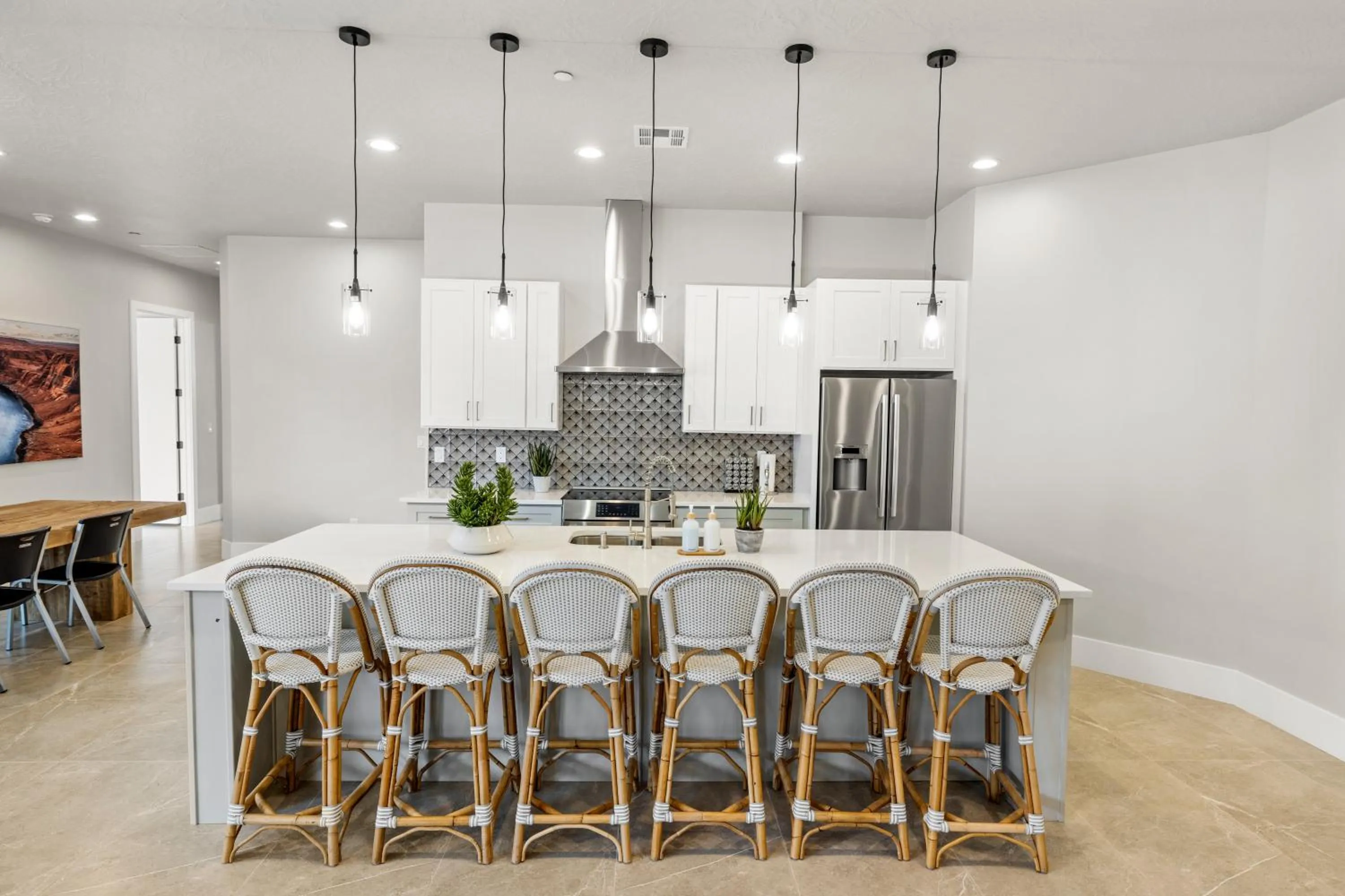 Kitchen or kitchenette in Modern Desert Oasis Lux Home w Pool and Spa