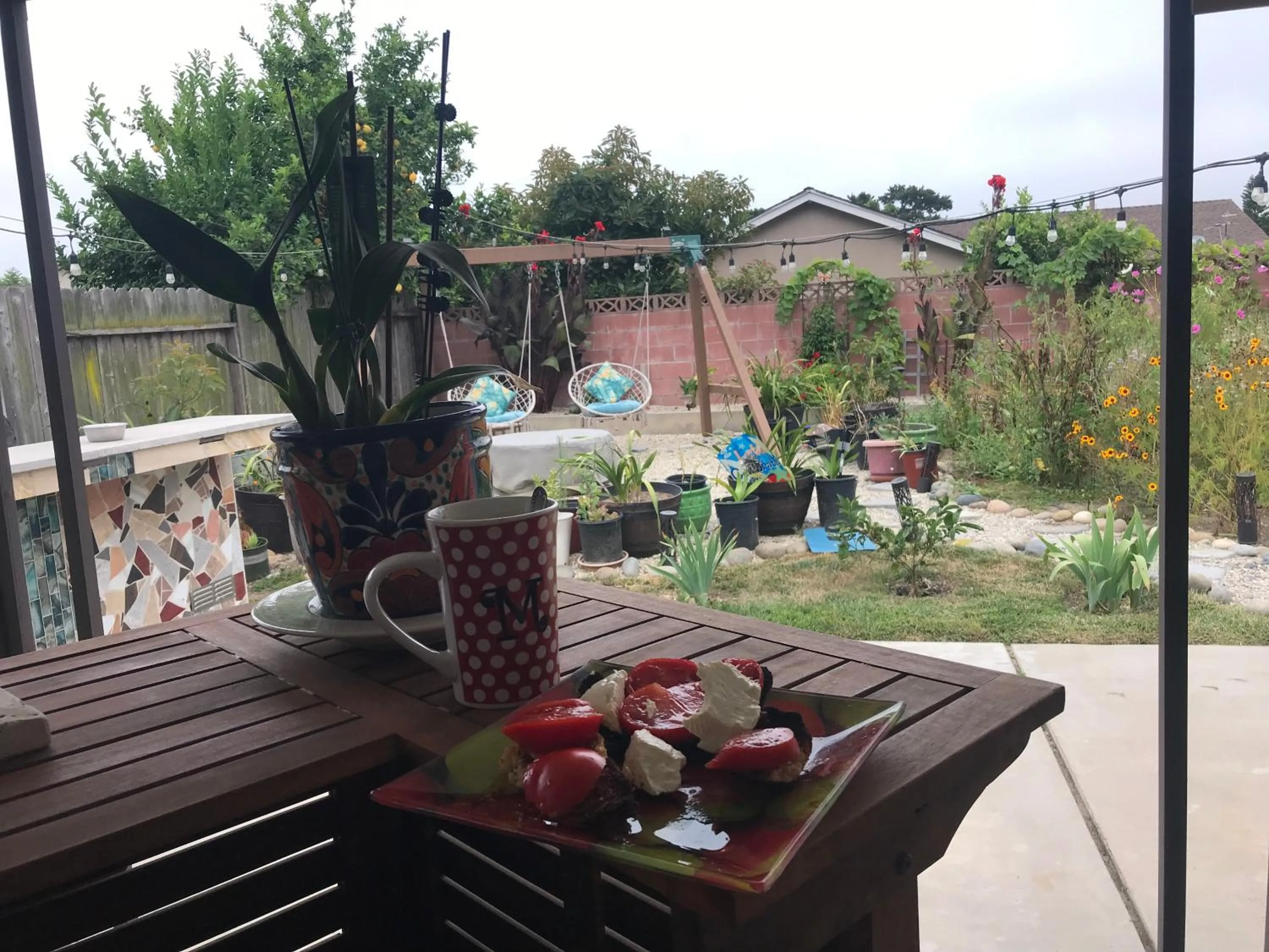 Garden view in Romantic Coastal Private Room