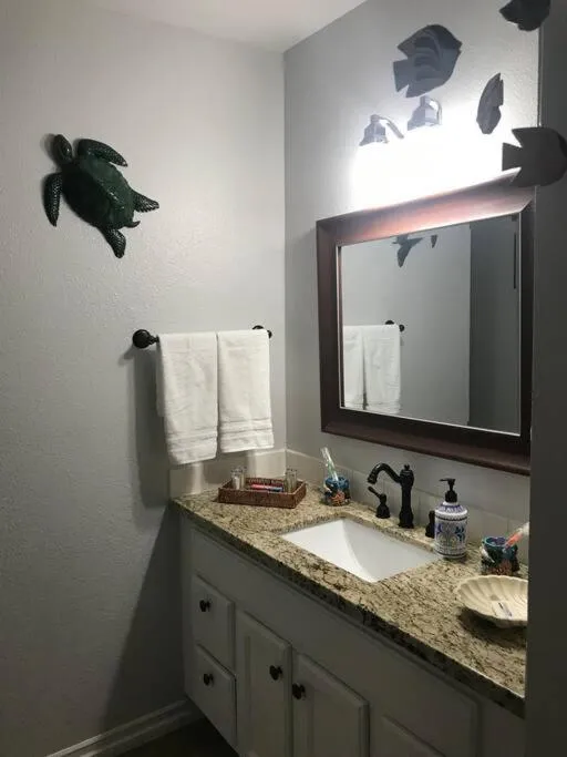 Bathroom in Romantic Coastal Private Room