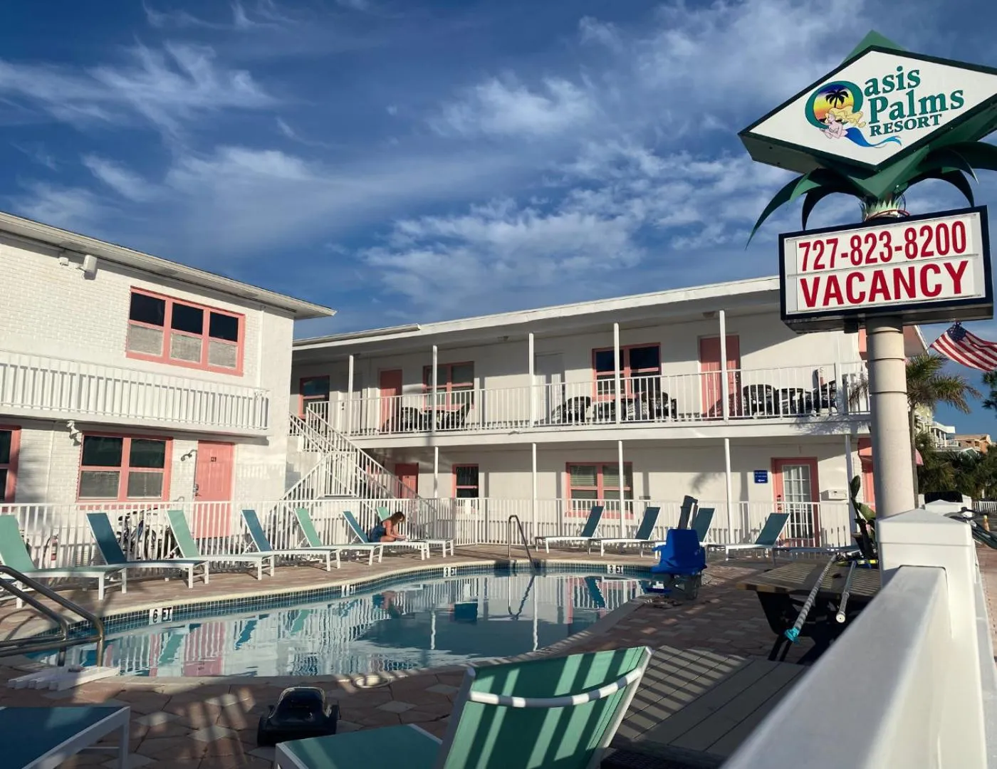 Property building in Oasis Palms Resort