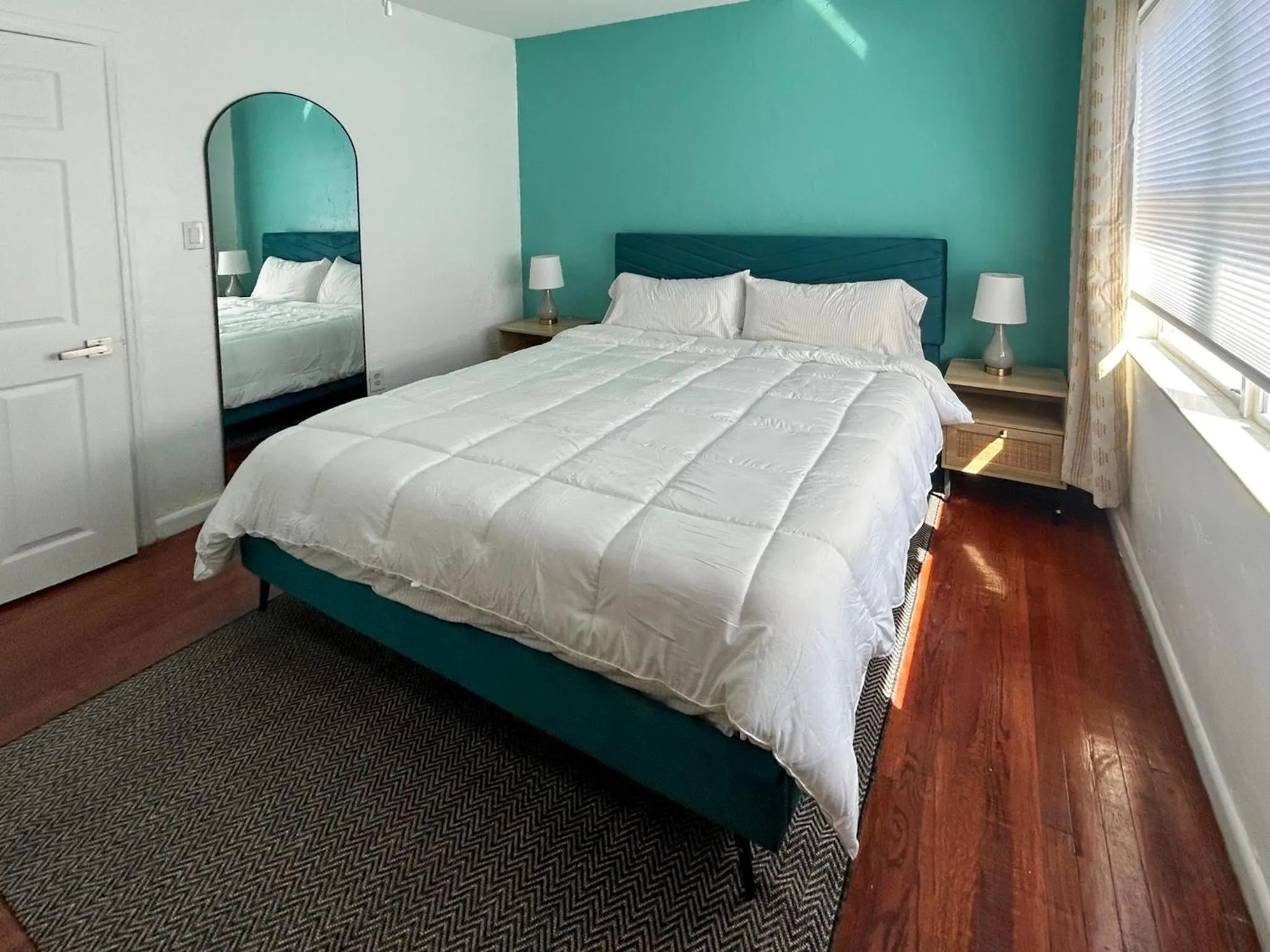 Bed in Oasis Palms Resort