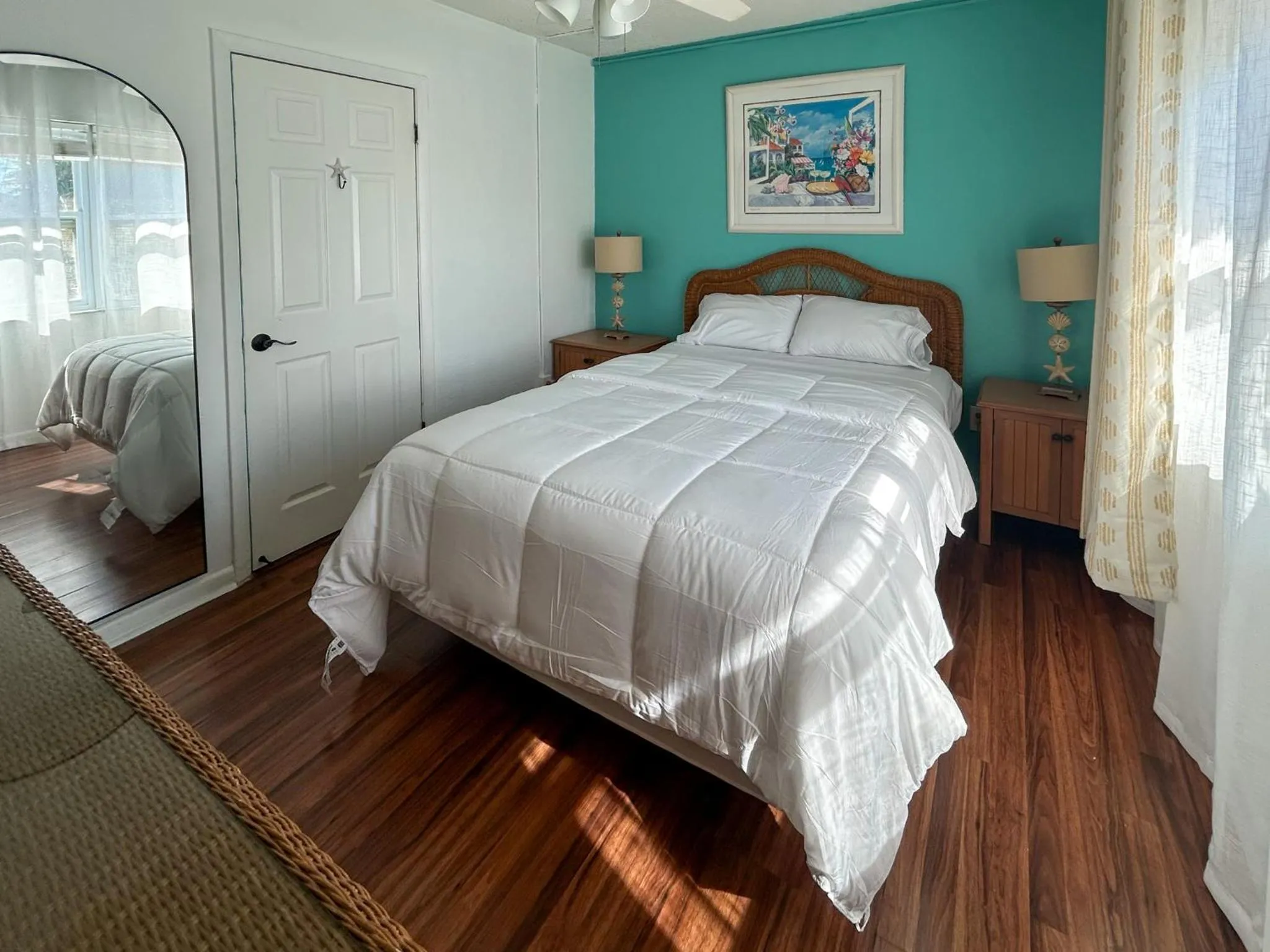 Bed in Oasis Palms Resort