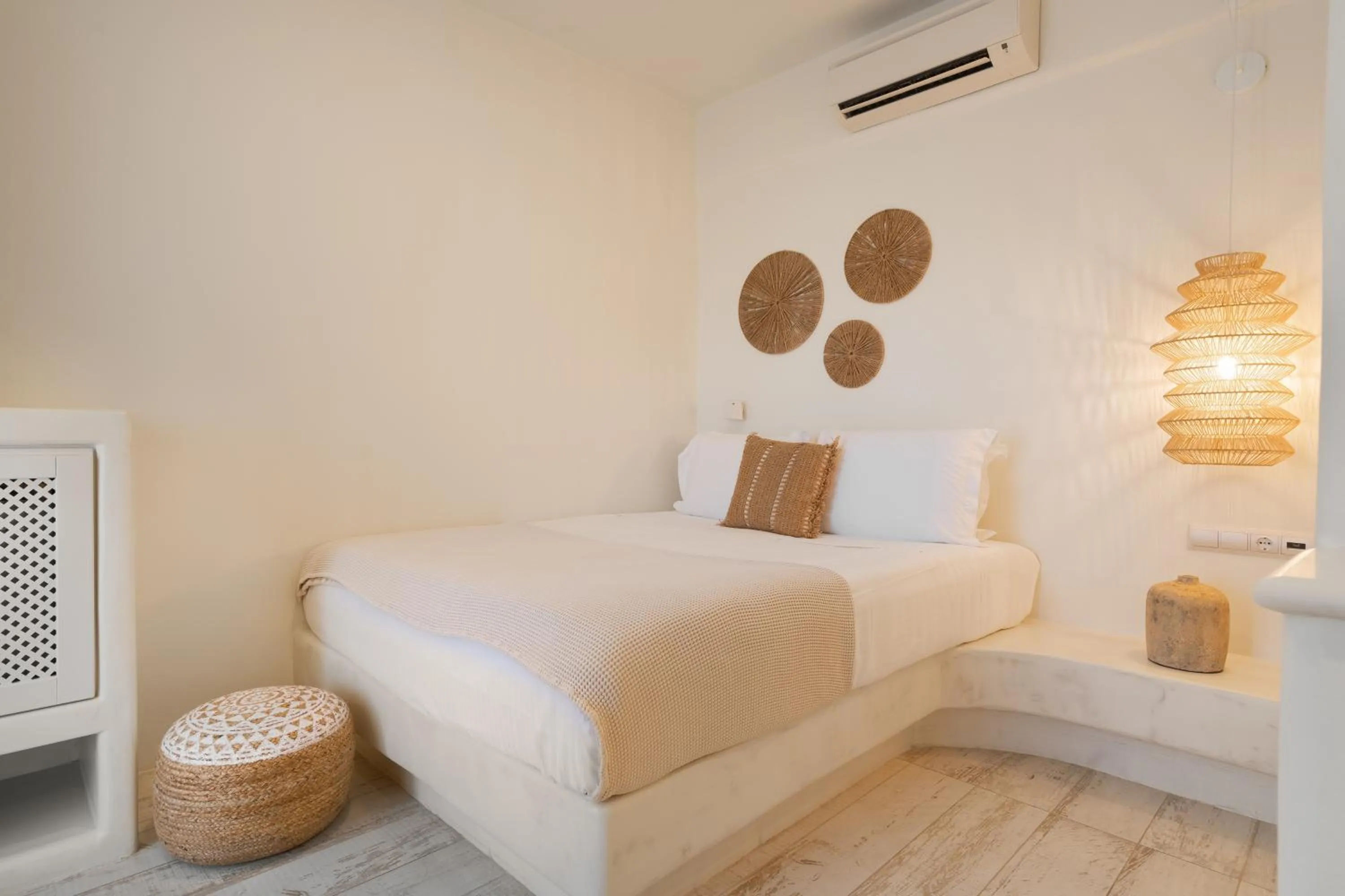 Bed in Finikas Hotel