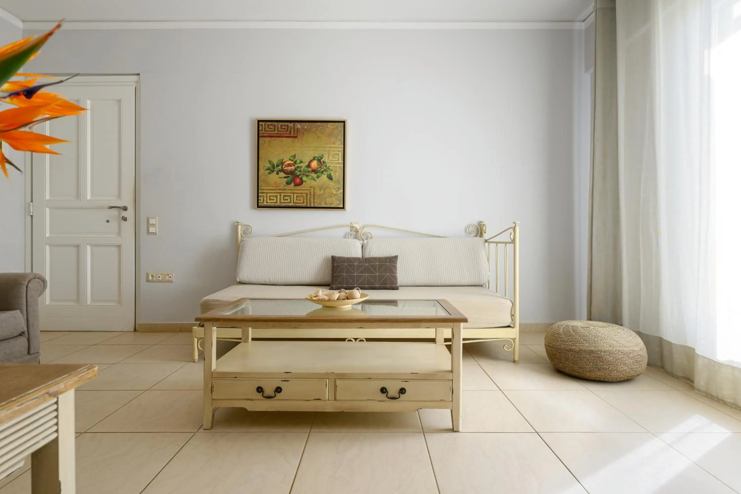 Seating area in Finikas Hotel