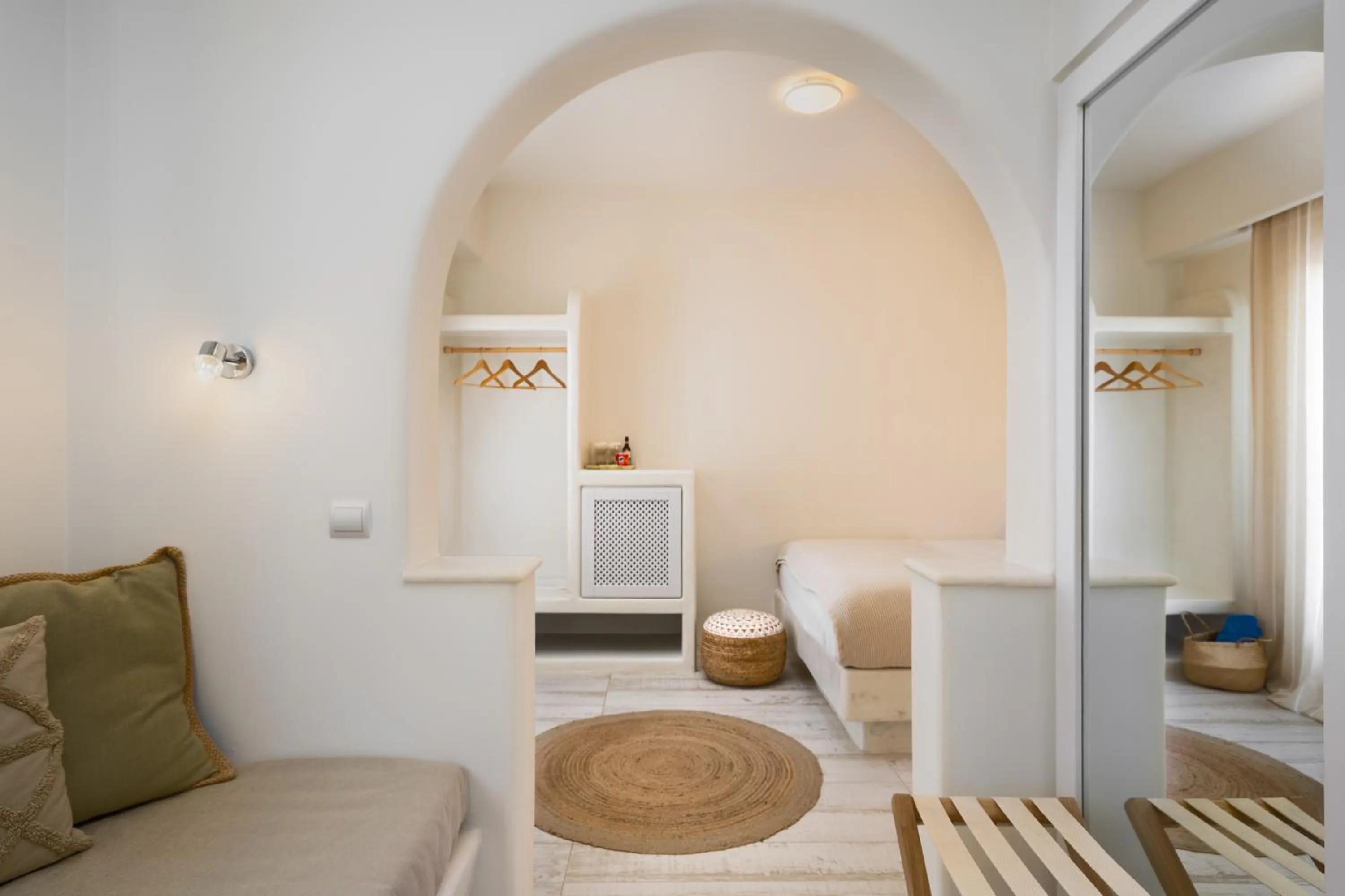 Bed in Finikas Hotel