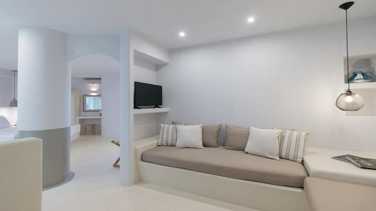 Seating area in Finikas Hotel