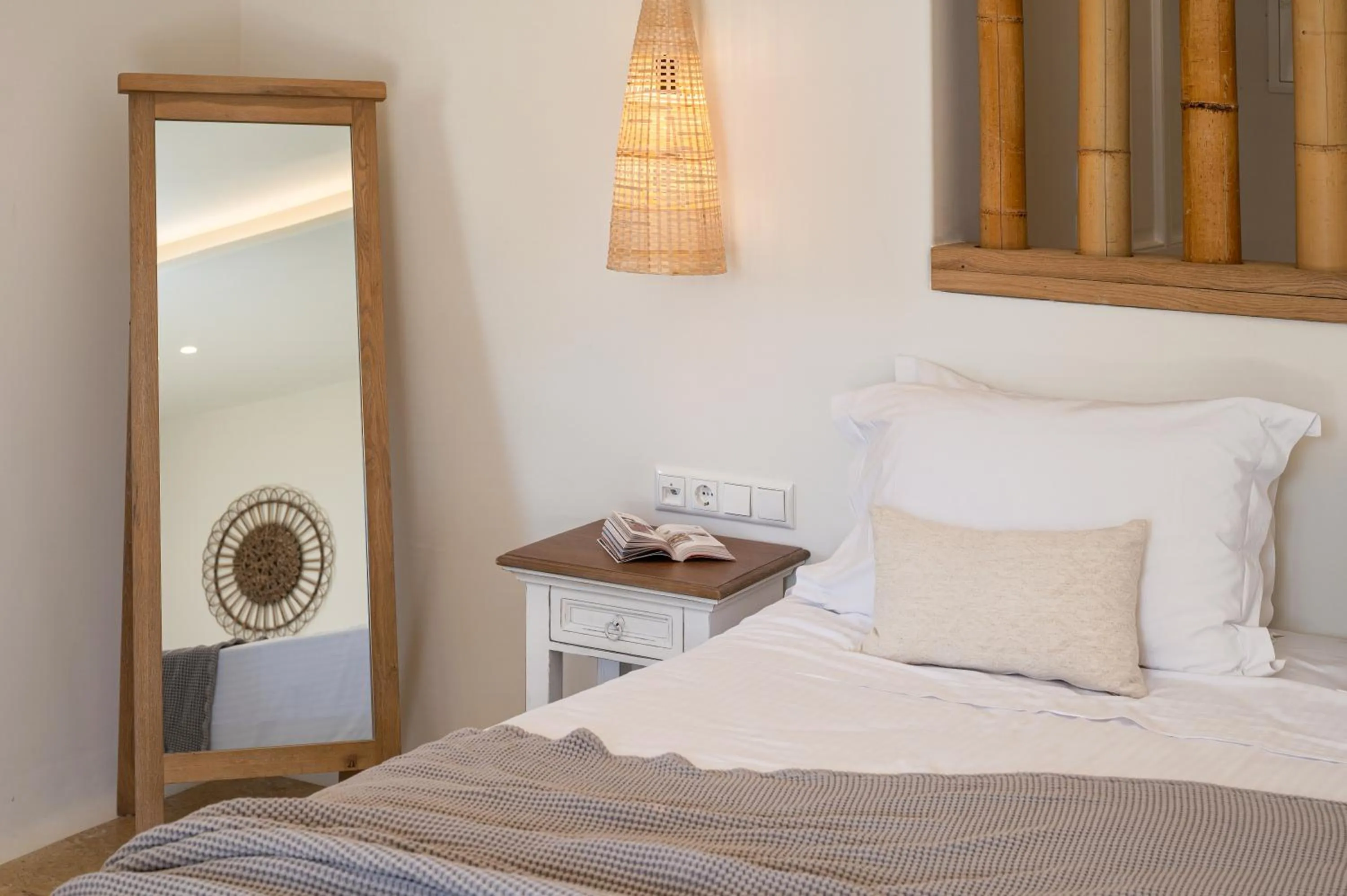 Bed in Finikas Hotel