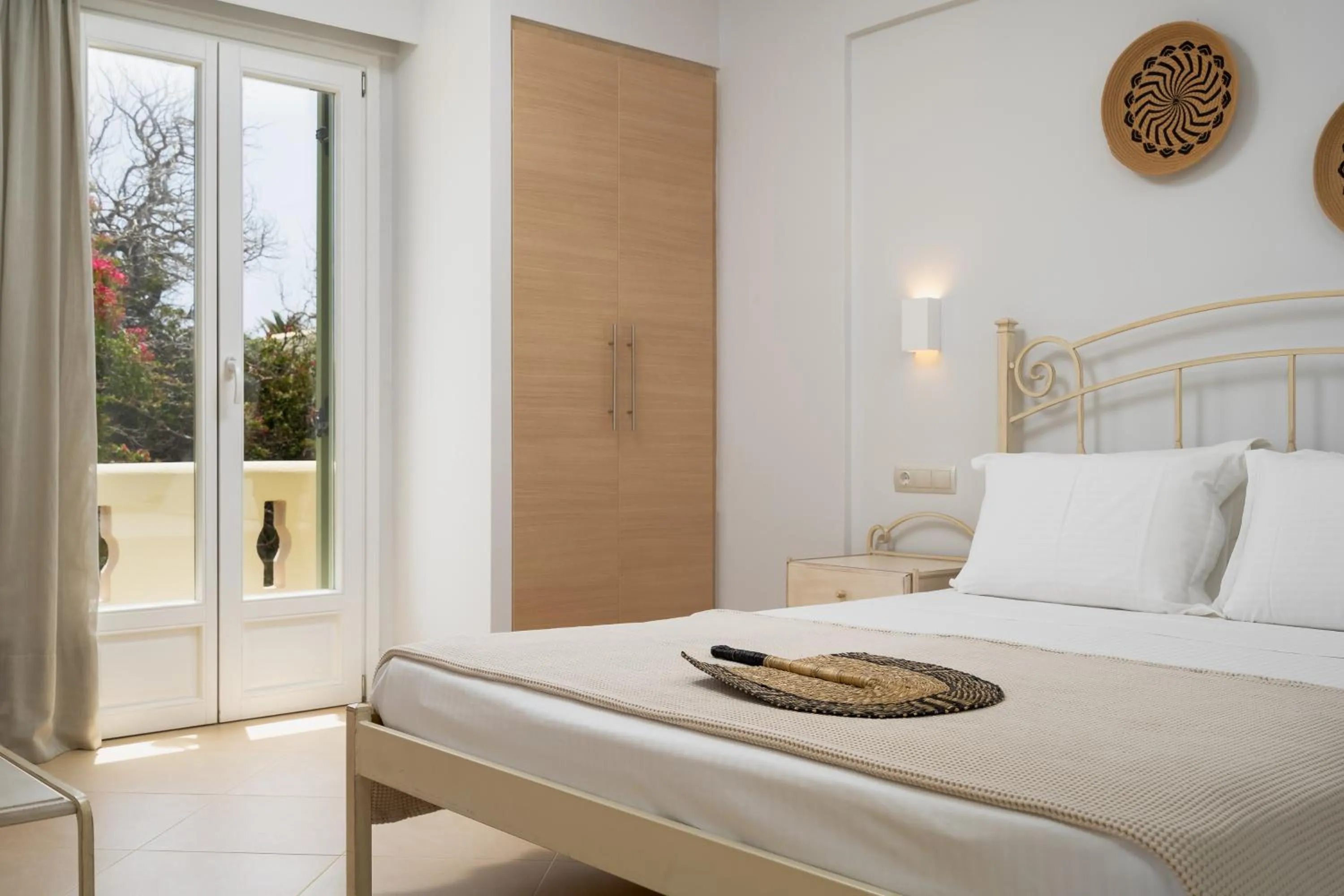 Bed in Finikas Hotel