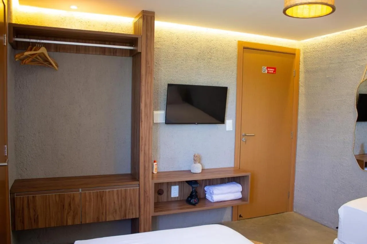 Bed in Temporada Areia e Mar Triplex com piscina privativa e área gourmet a 250m da Praia do Patacho