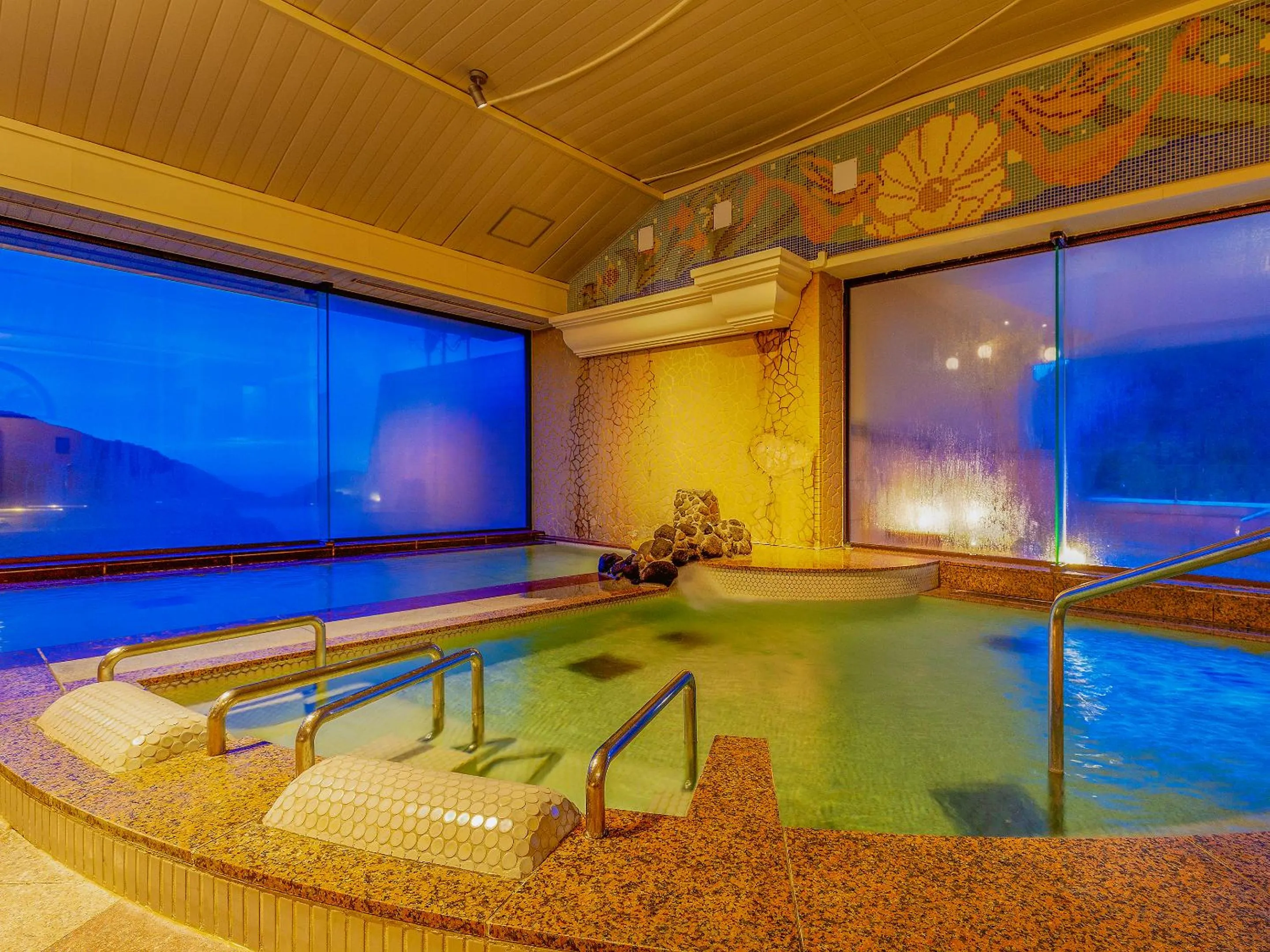 Hot Spring Bath in Ooedo Onsen Monogatari Unzen Toyokan