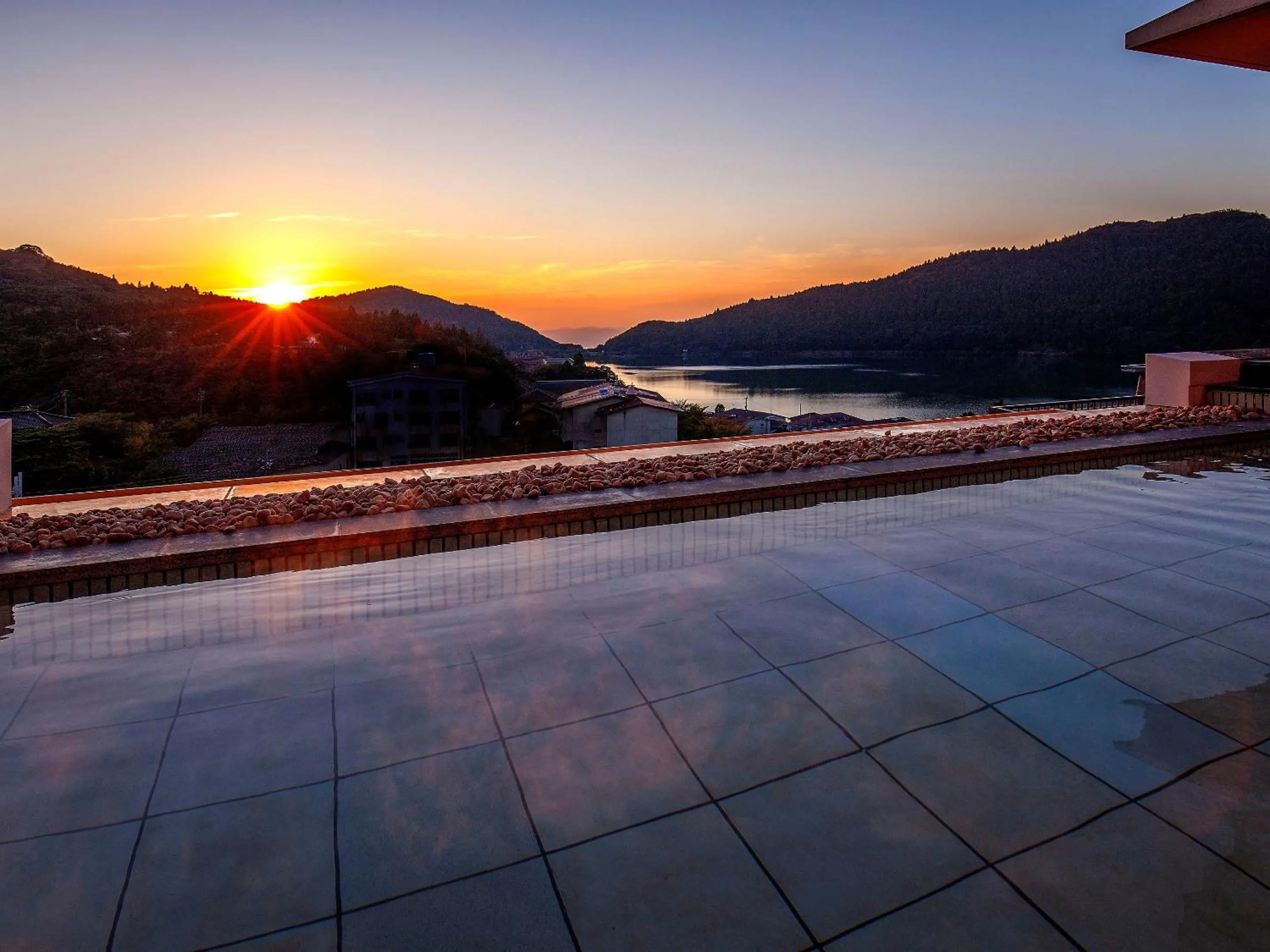 Hot Spring Bath in Ooedo Onsen Monogatari Unzen Toyokan