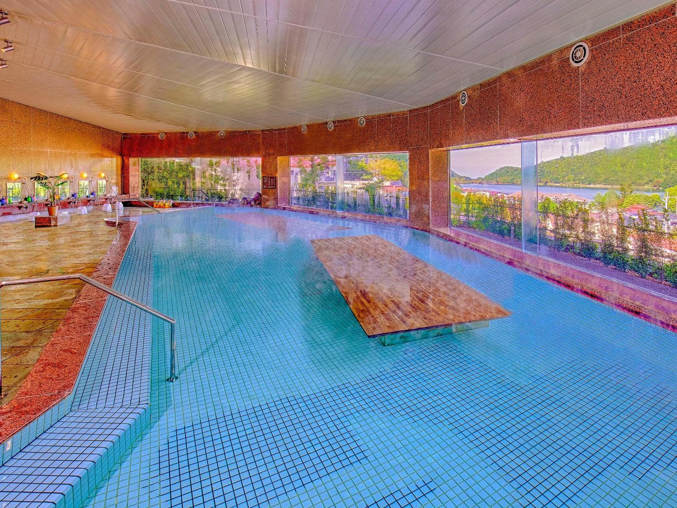 Hot Spring Bath in Ooedo Onsen Monogatari Unzen Toyokan