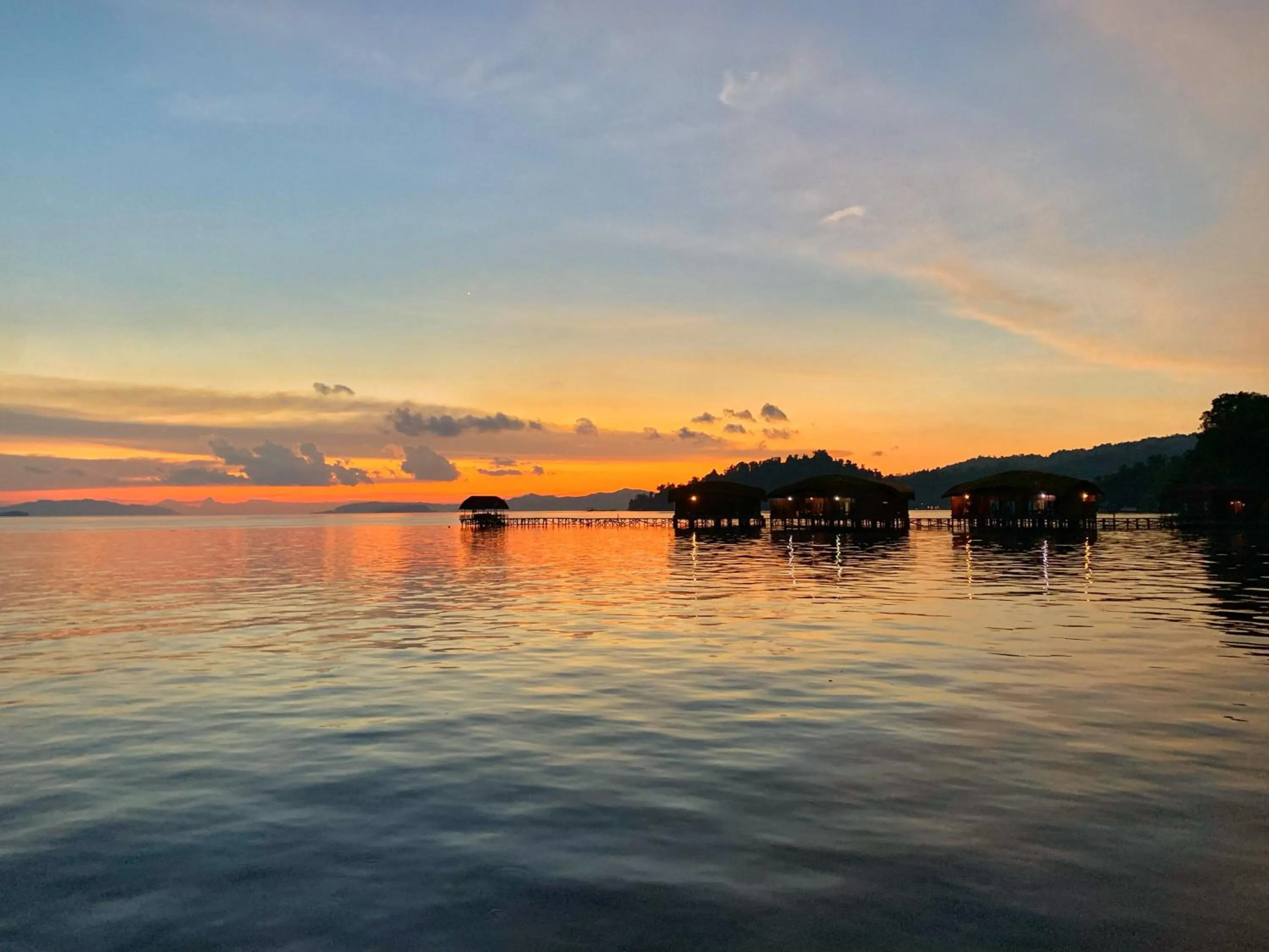 Sunset in Coriana Dive Resort