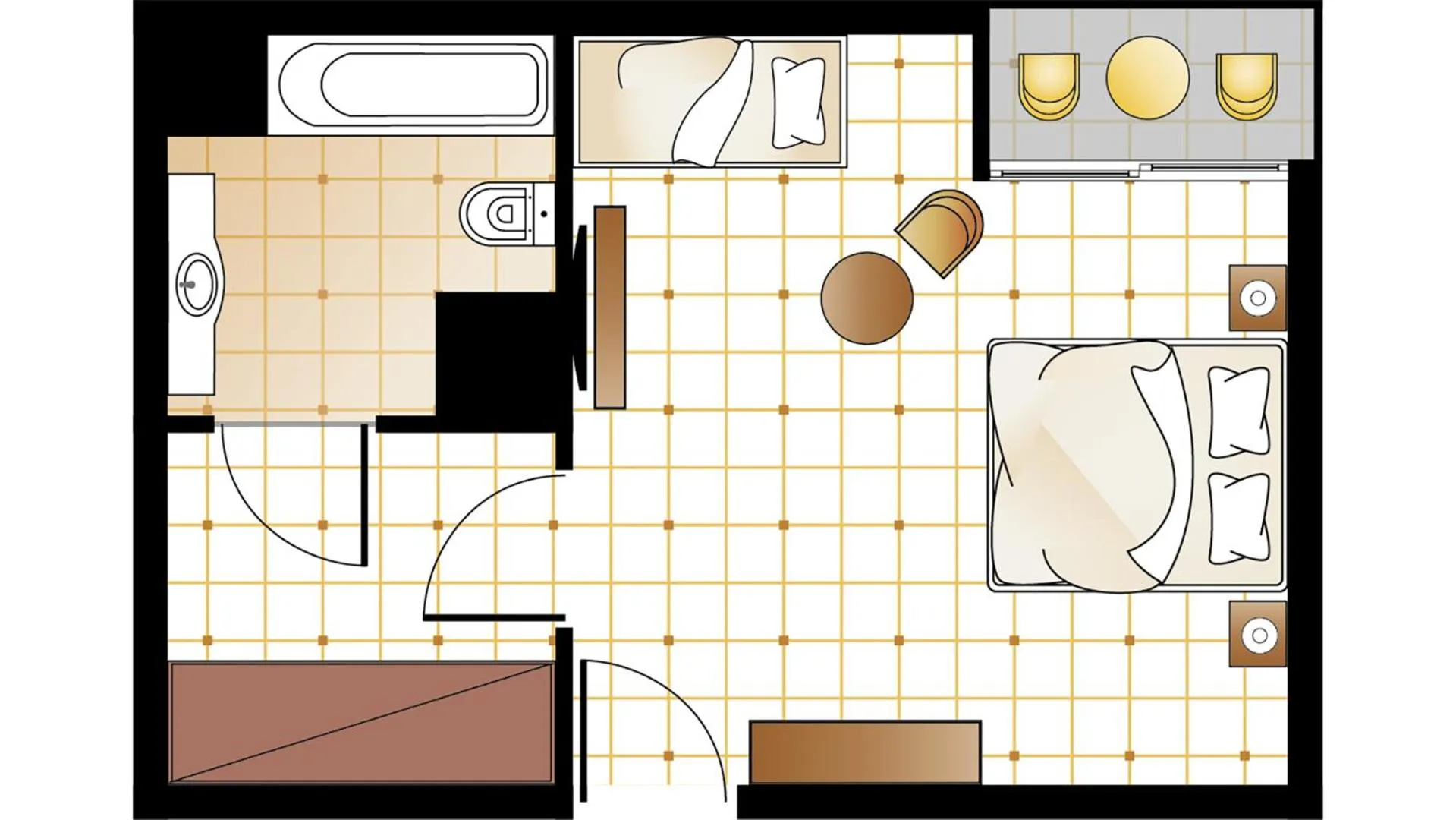 Floor plan in Grecotel Eva Palace