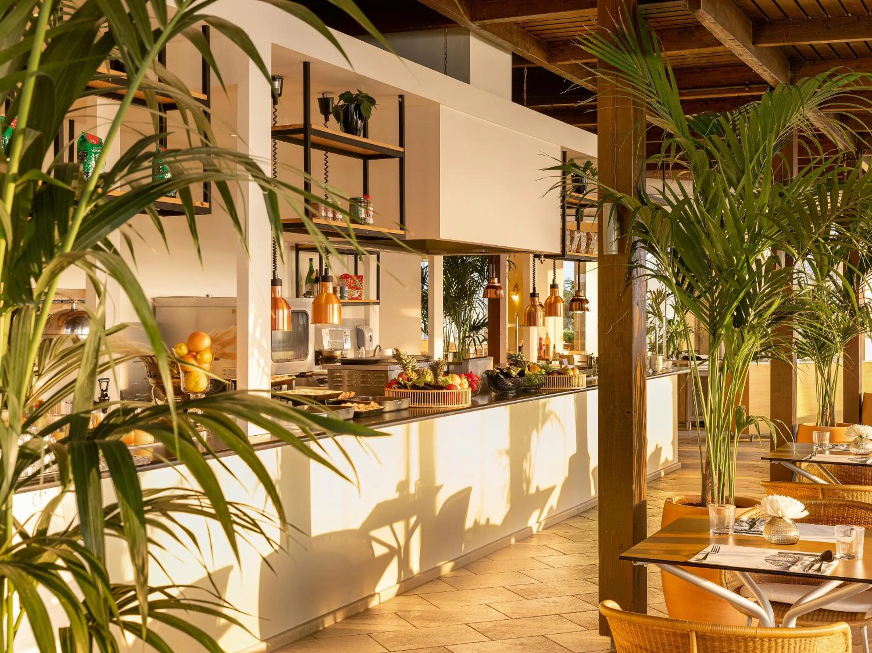 Buffet breakfast in Grecotel Eva Palace