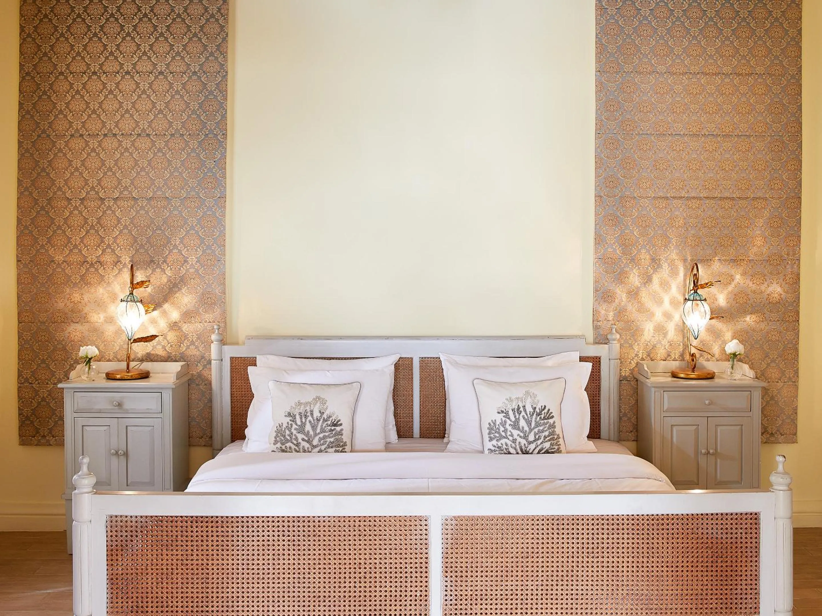 Bed in Grecotel Eva Palace