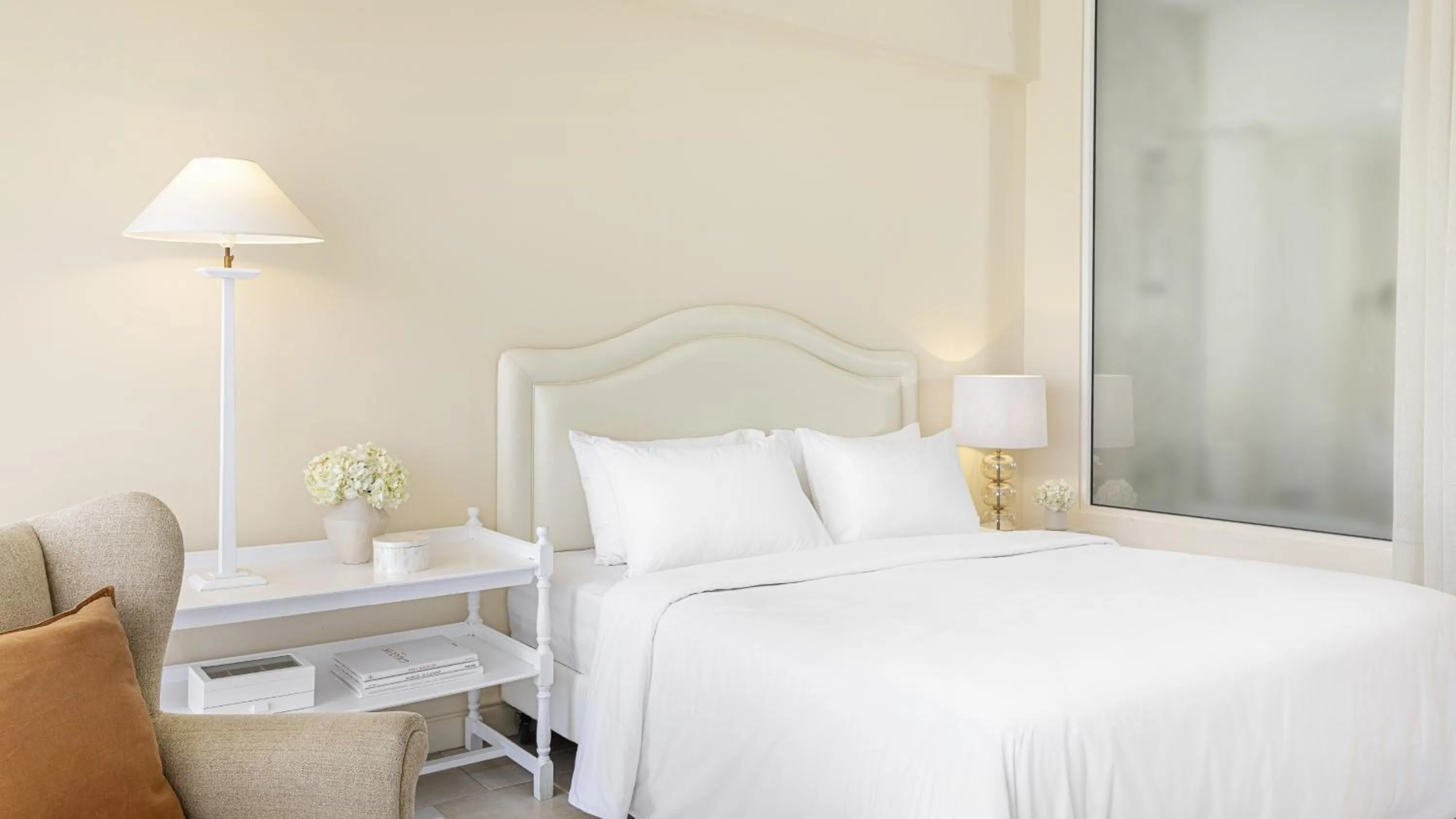 Bed in Grecotel Eva Palace