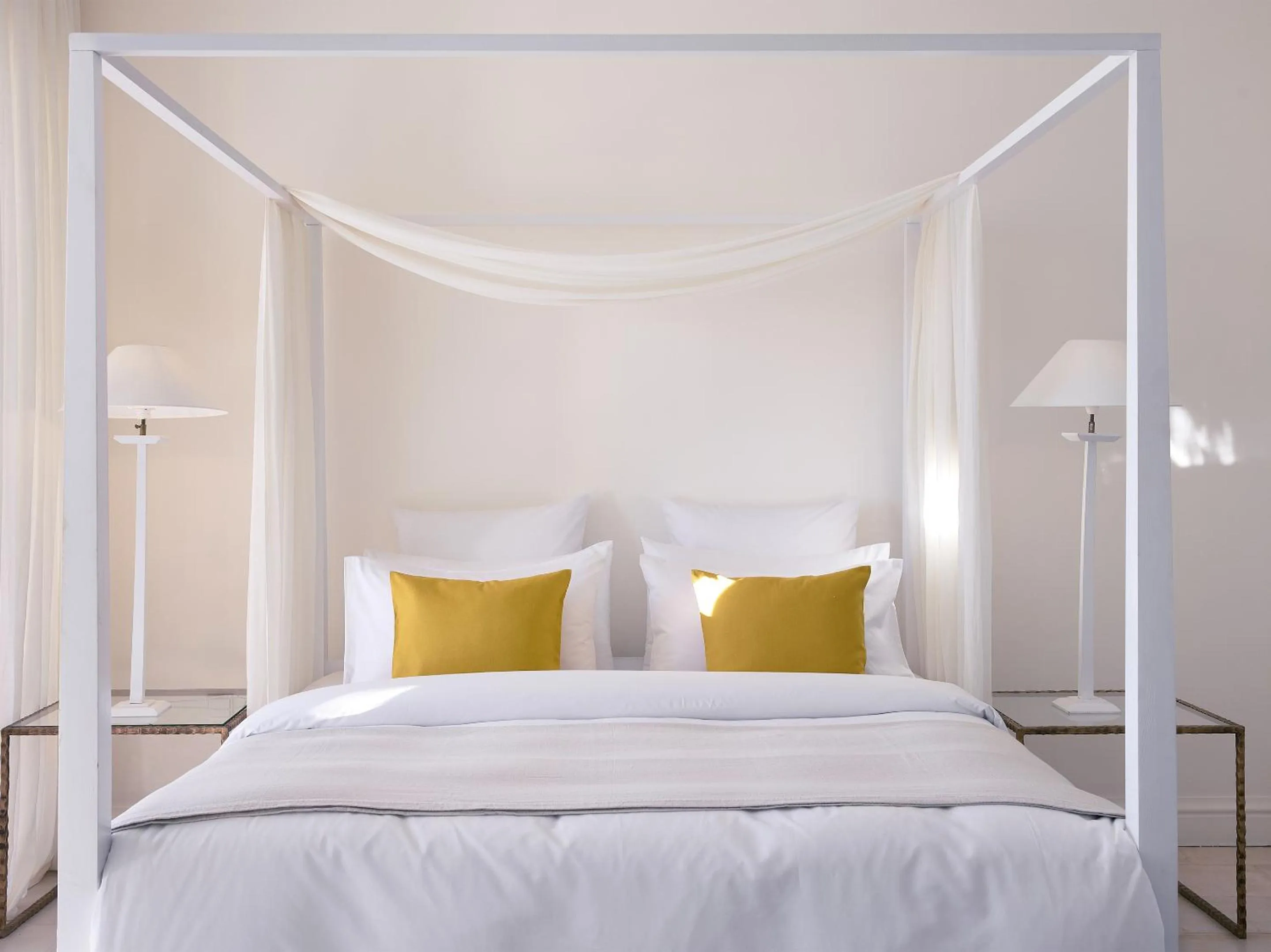 Bed in Grecotel Eva Palace