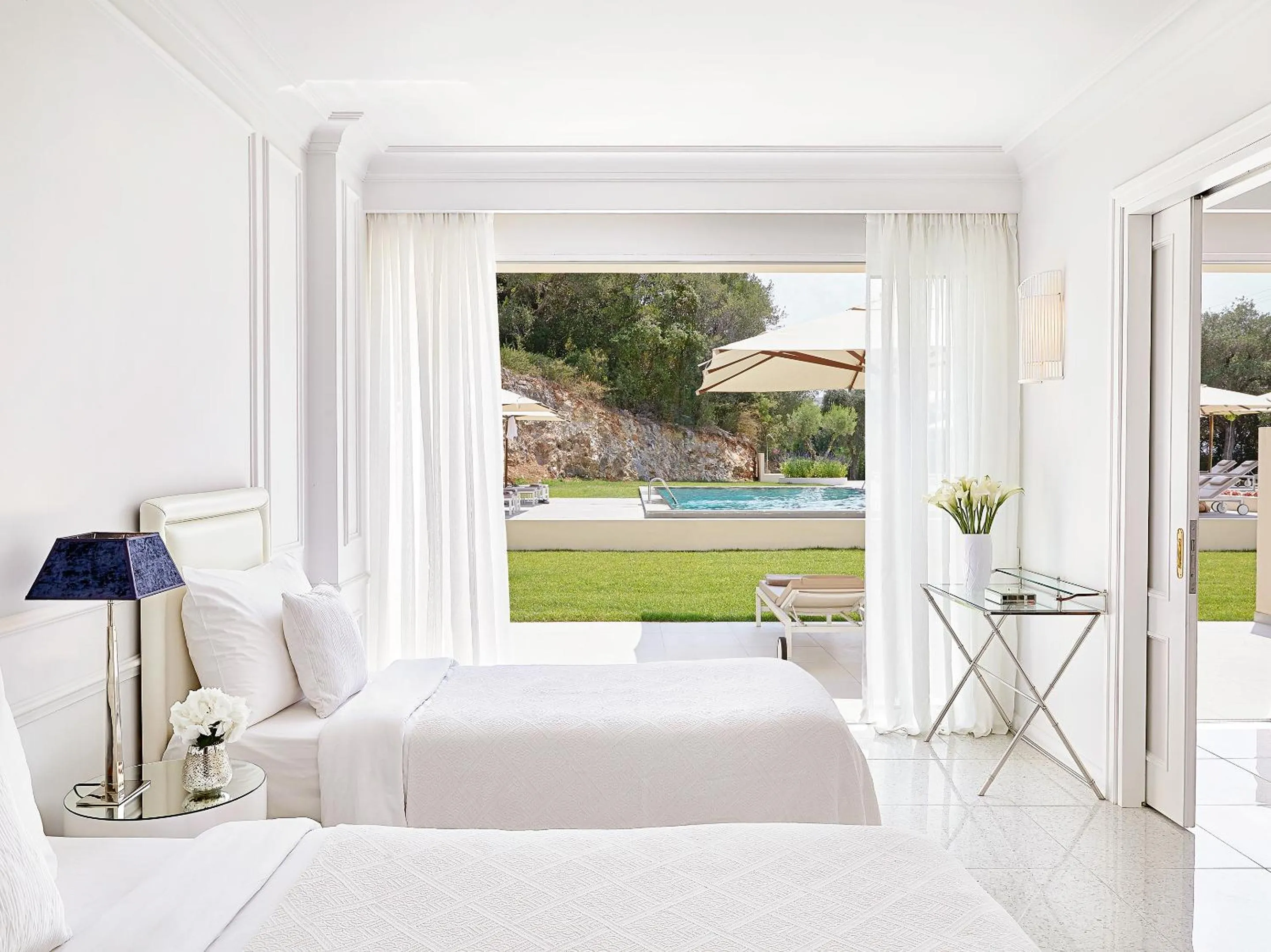 Patio, Bed in Corfu Imperial, A Grecotel Resort to Live