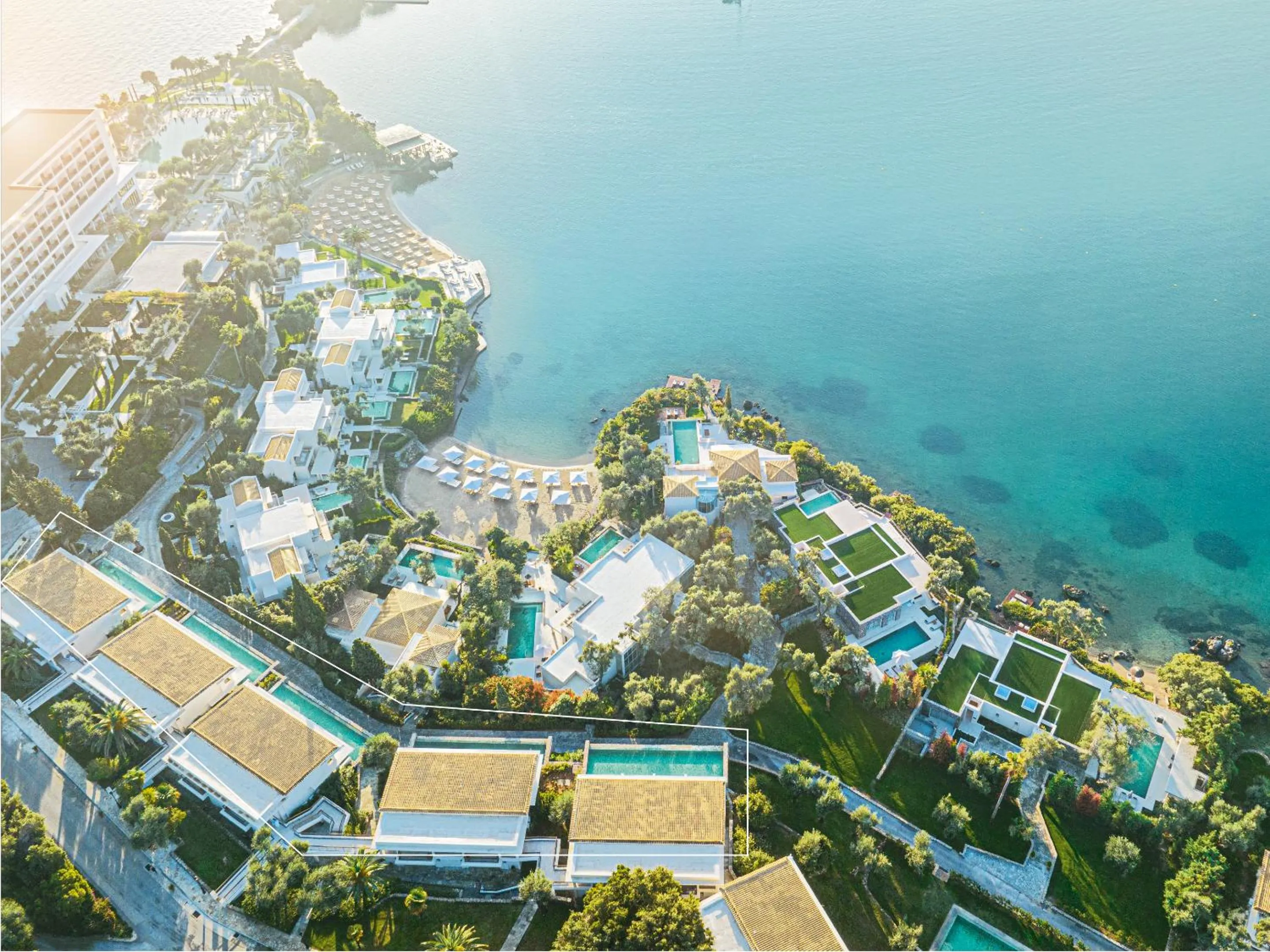 Bird's eye view in Corfu Imperial, A Grecotel Resort to Live