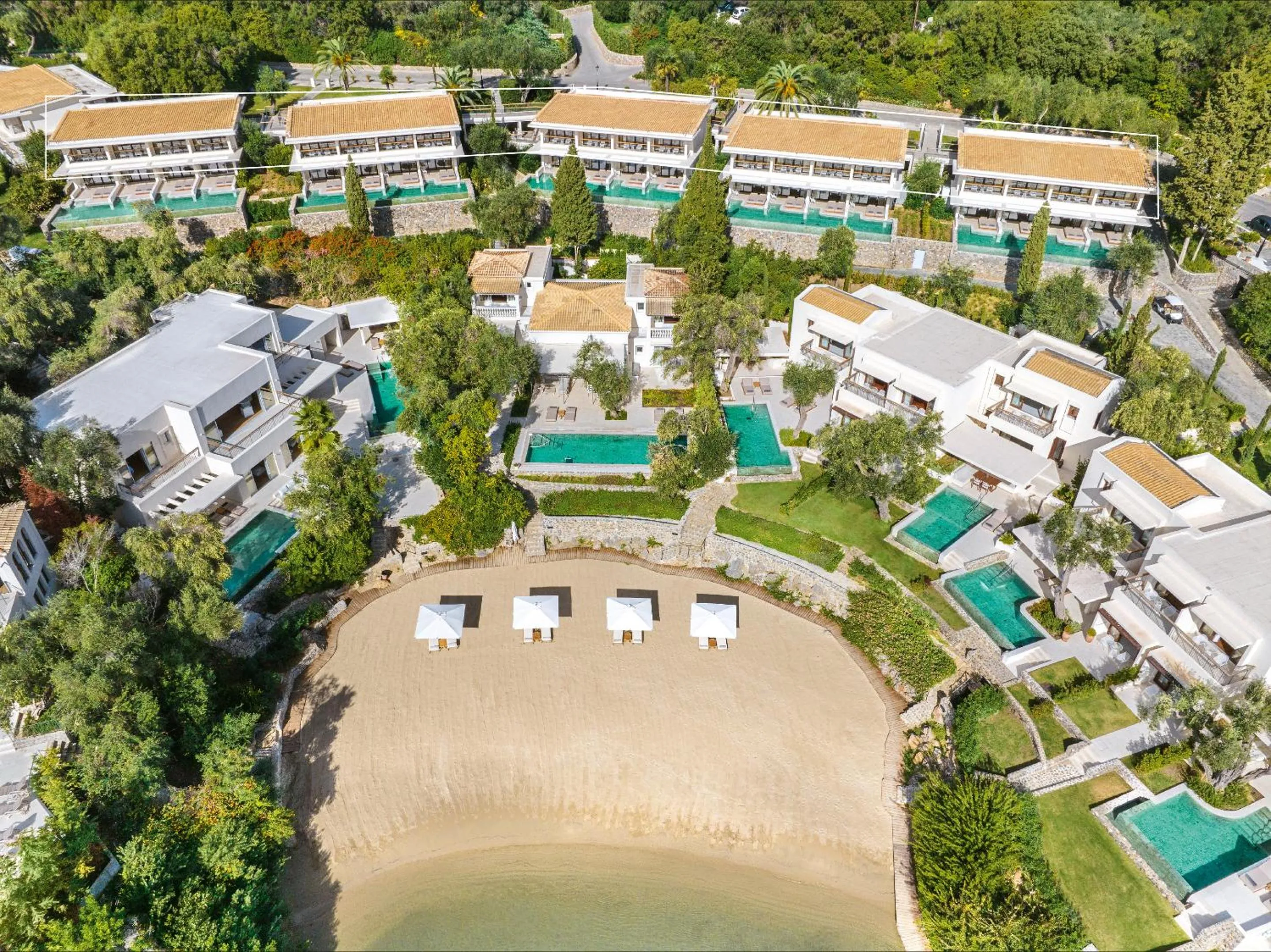 Bird's eye view in Corfu Imperial, A Grecotel Resort to Live